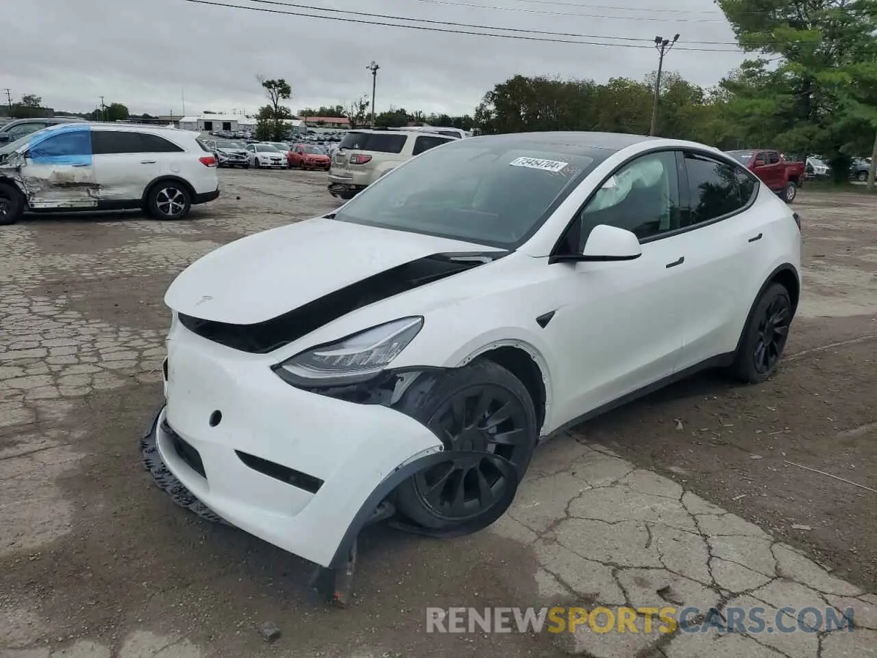 1 Photograph of a damaged car 7SAYGDEE4NF362936 TESLA MODEL Y 2022