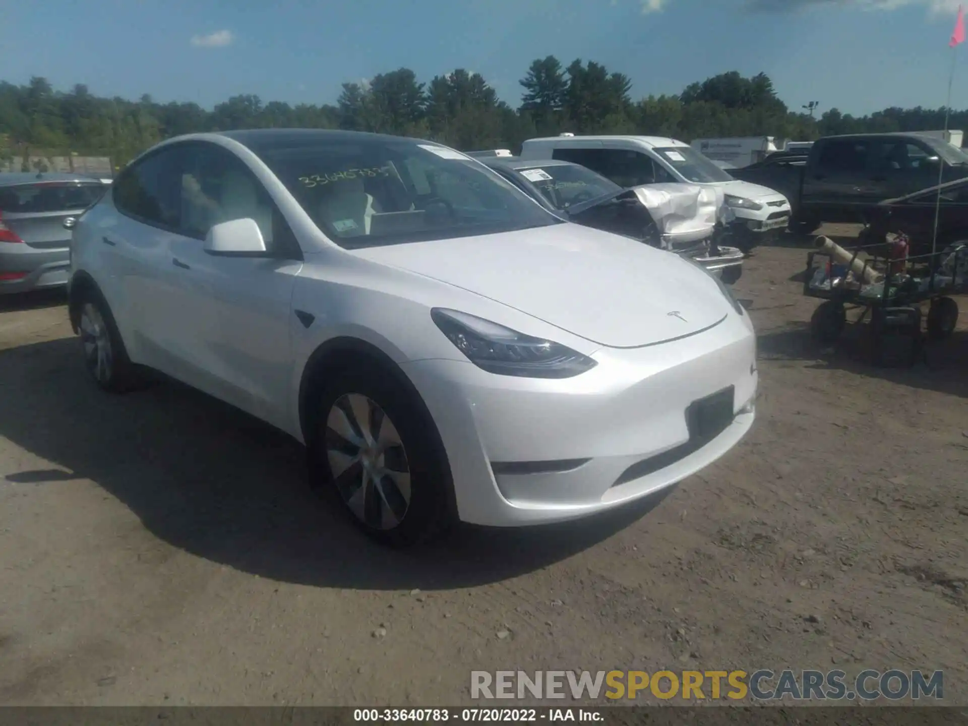 1 Photograph of a damaged car 7SAYGDEE4NF376139 TESLA MODEL Y 2022