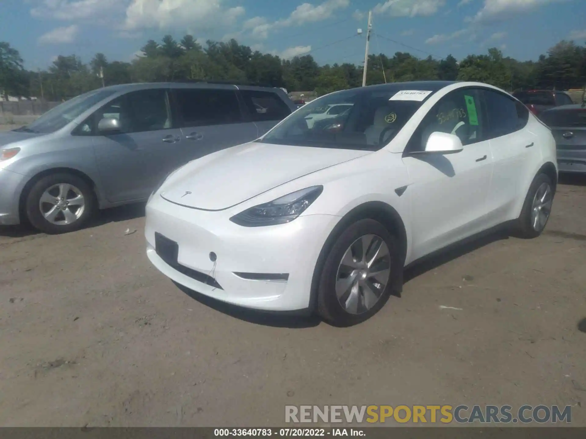 2 Photograph of a damaged car 7SAYGDEE4NF376139 TESLA MODEL Y 2022