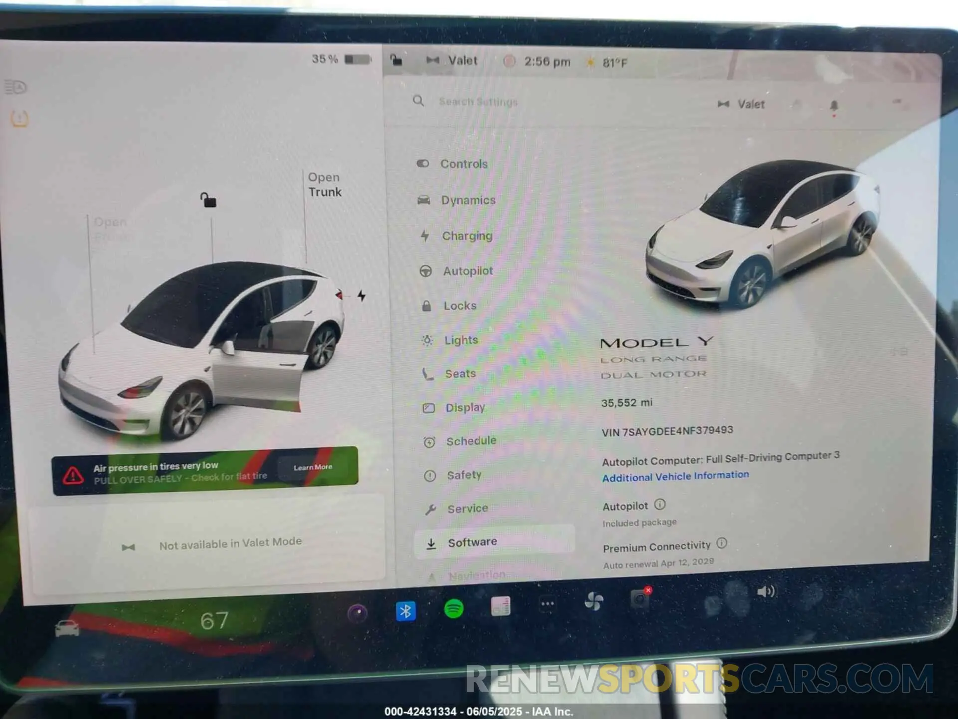 7 Photograph of a damaged car 7SAYGDEE4NF379493 TESLA MODEL Y 2022