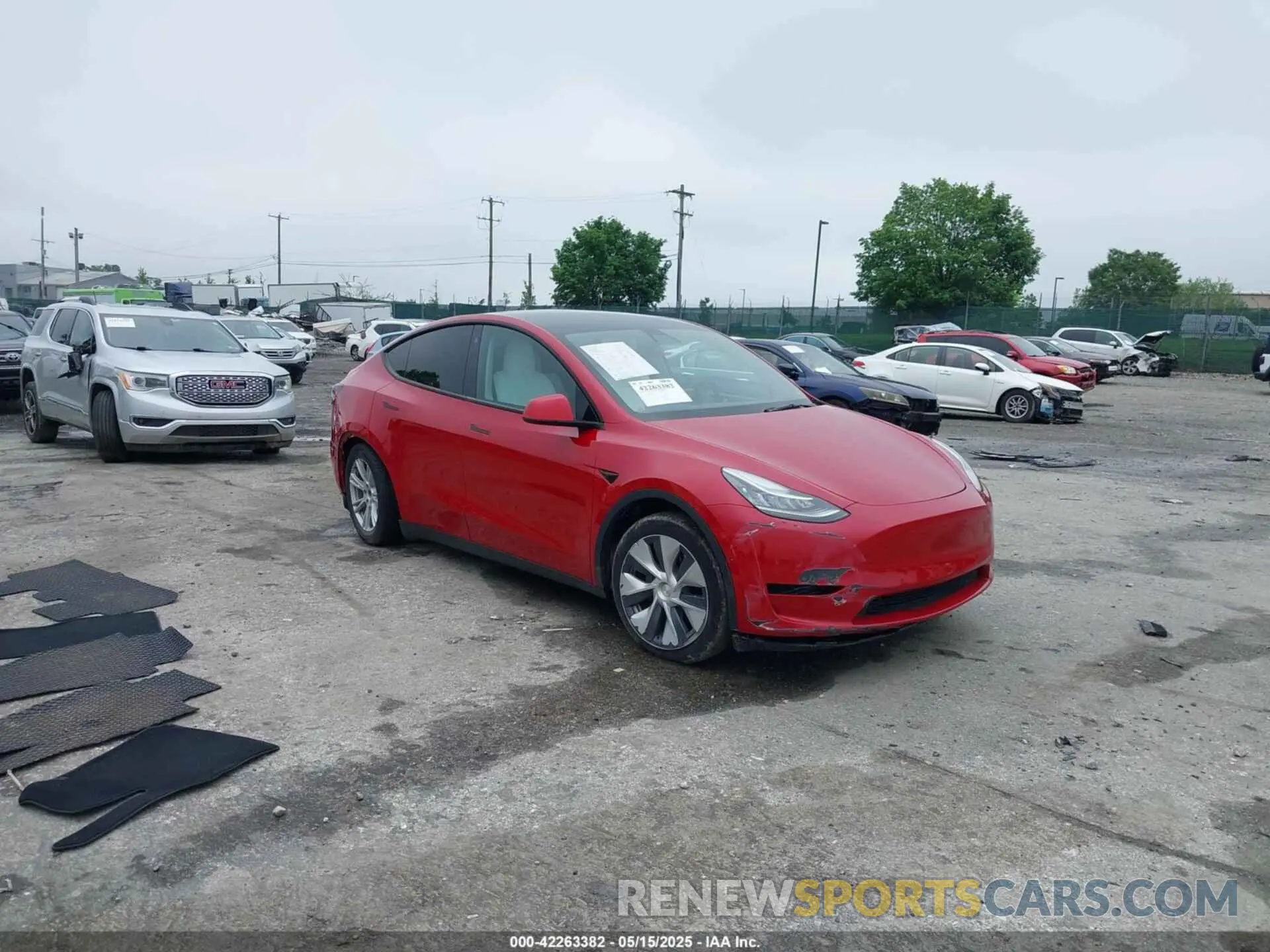 1 Photograph of a damaged car 7SAYGDEE4NF379574 TESLA MODEL Y 2022