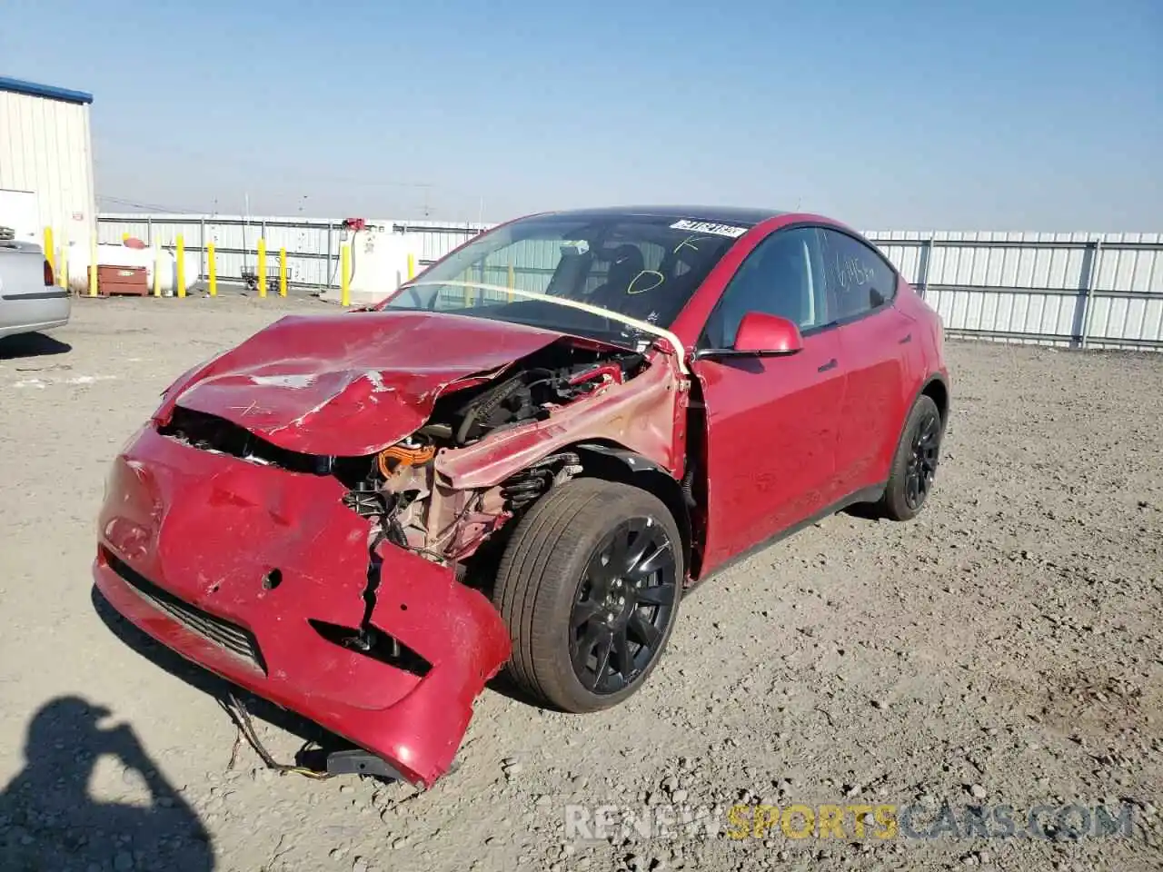 2 Photograph of a damaged car 7SAYGDEE4NF387285 TESLA MODEL Y 2022