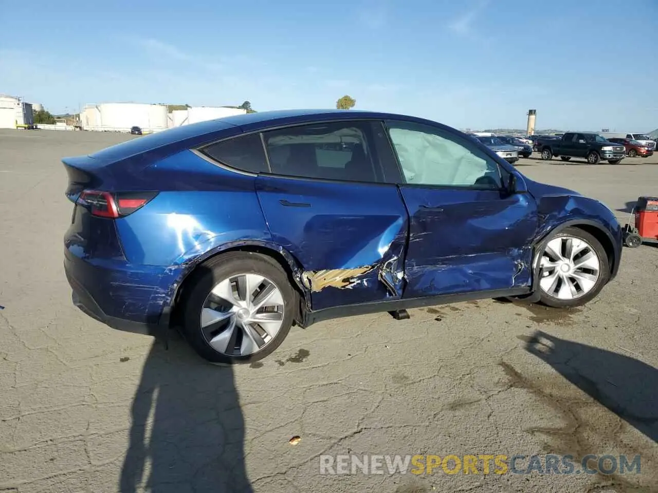 3 Photograph of a damaged car 7SAYGDEE4NF408202 TESLA MODEL Y 2022