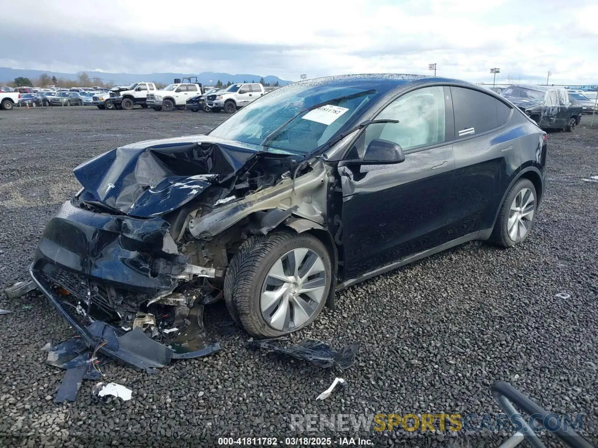 2 Photograph of a damaged car 7SAYGDEE4NF447985 TESLA MODEL Y 2022