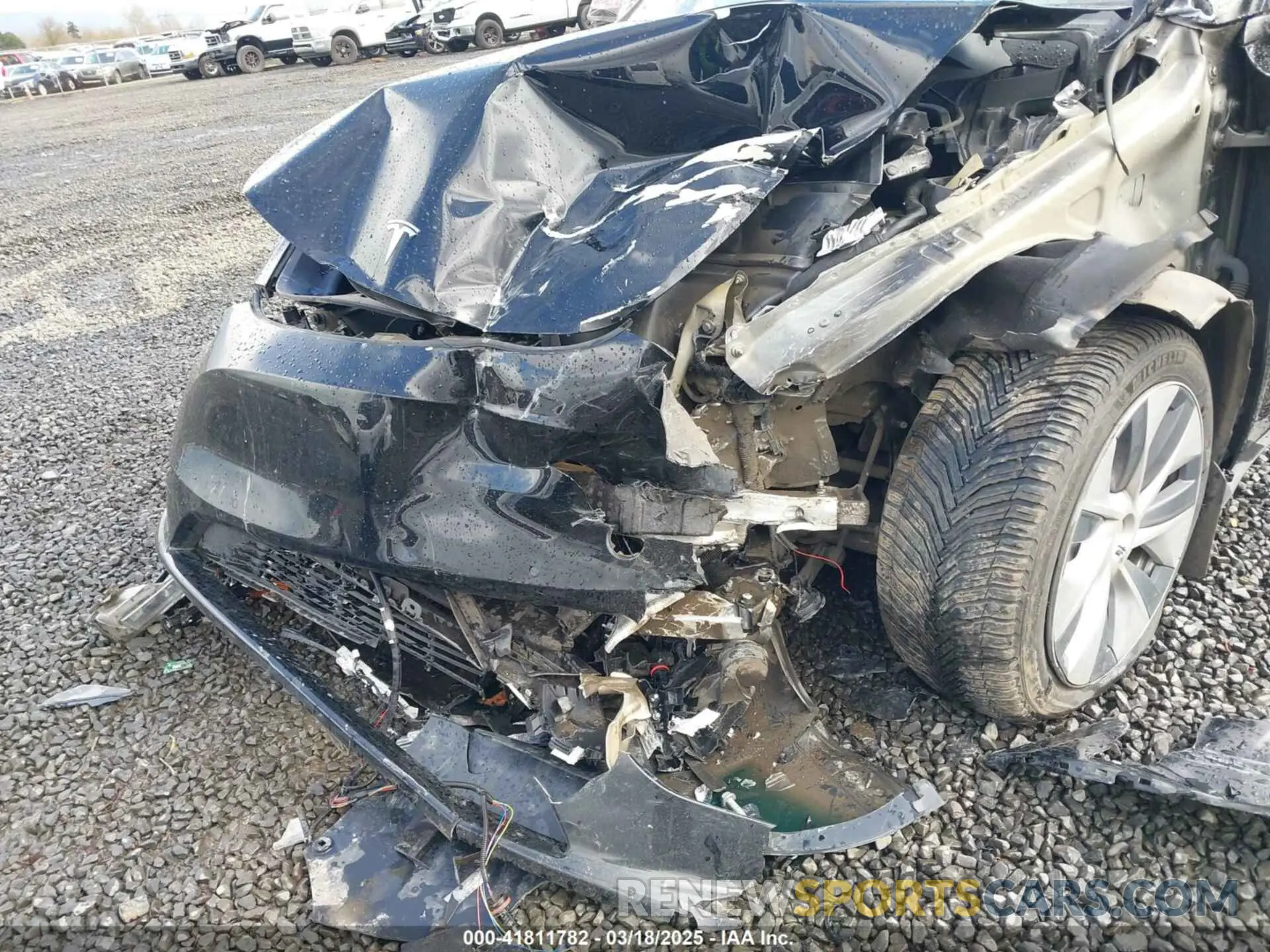 6 Photograph of a damaged car 7SAYGDEE4NF447985 TESLA MODEL Y 2022