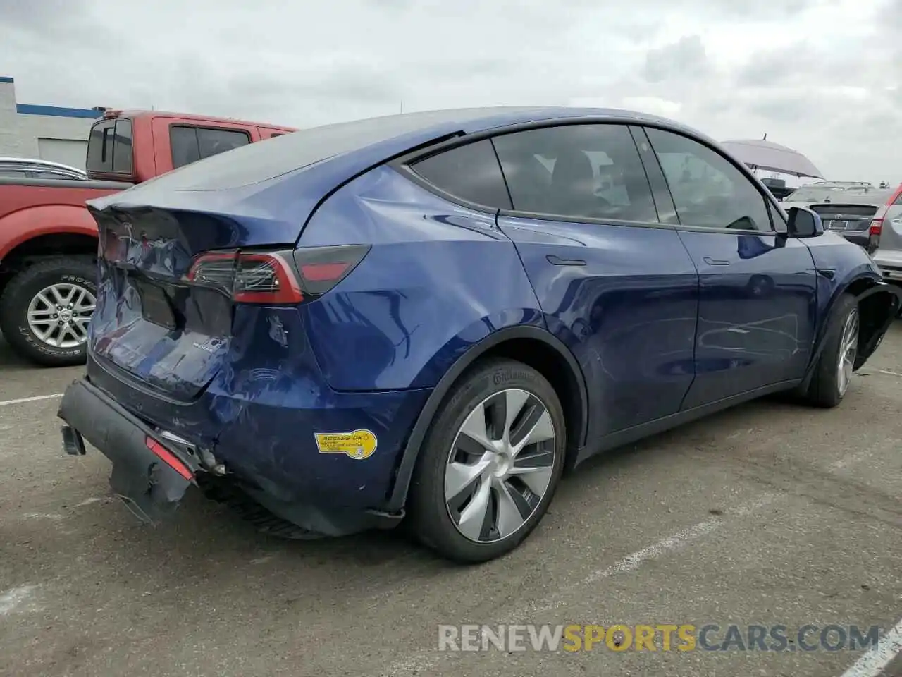 3 Photograph of a damaged car 7SAYGDEE4NF504377 TESLA MODEL Y 2022