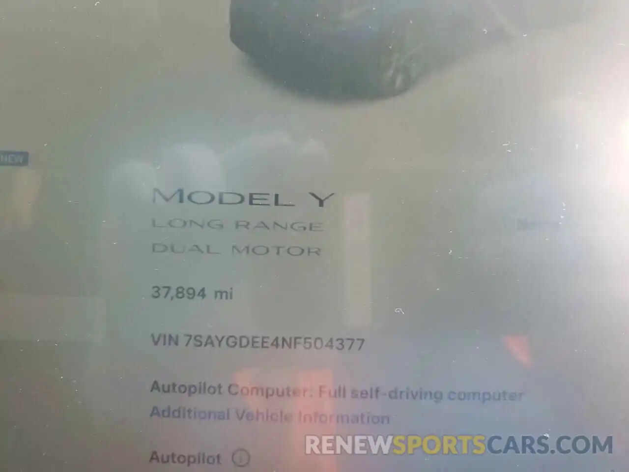 9 Photograph of a damaged car 7SAYGDEE4NF504377 TESLA MODEL Y 2022