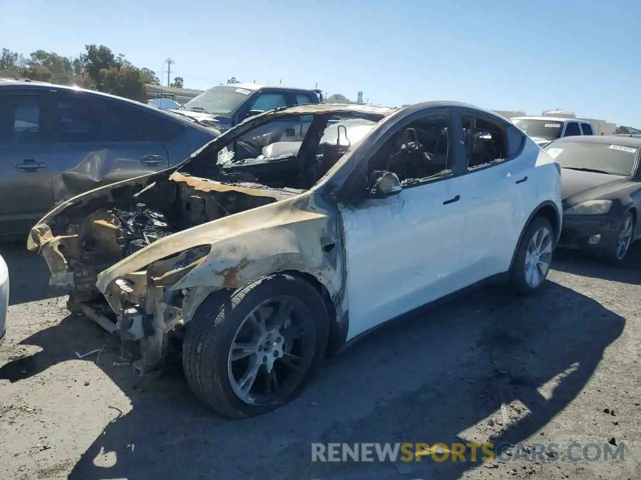 1 Photograph of a damaged car 7SAYGDEE4NF513824 TESLA MODEL Y 2022