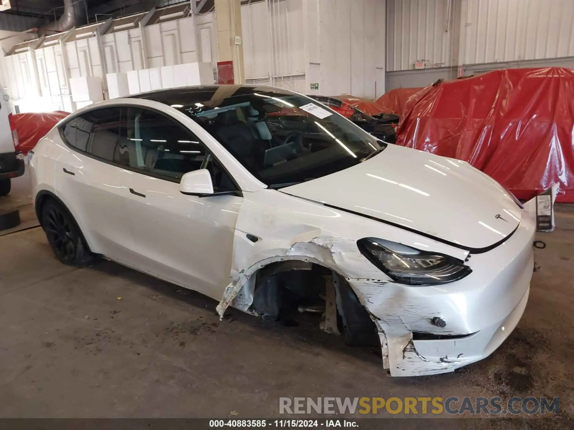 1 Photograph of a damaged car 7SAYGDEE4NF571738 TESLA MODEL Y 2022