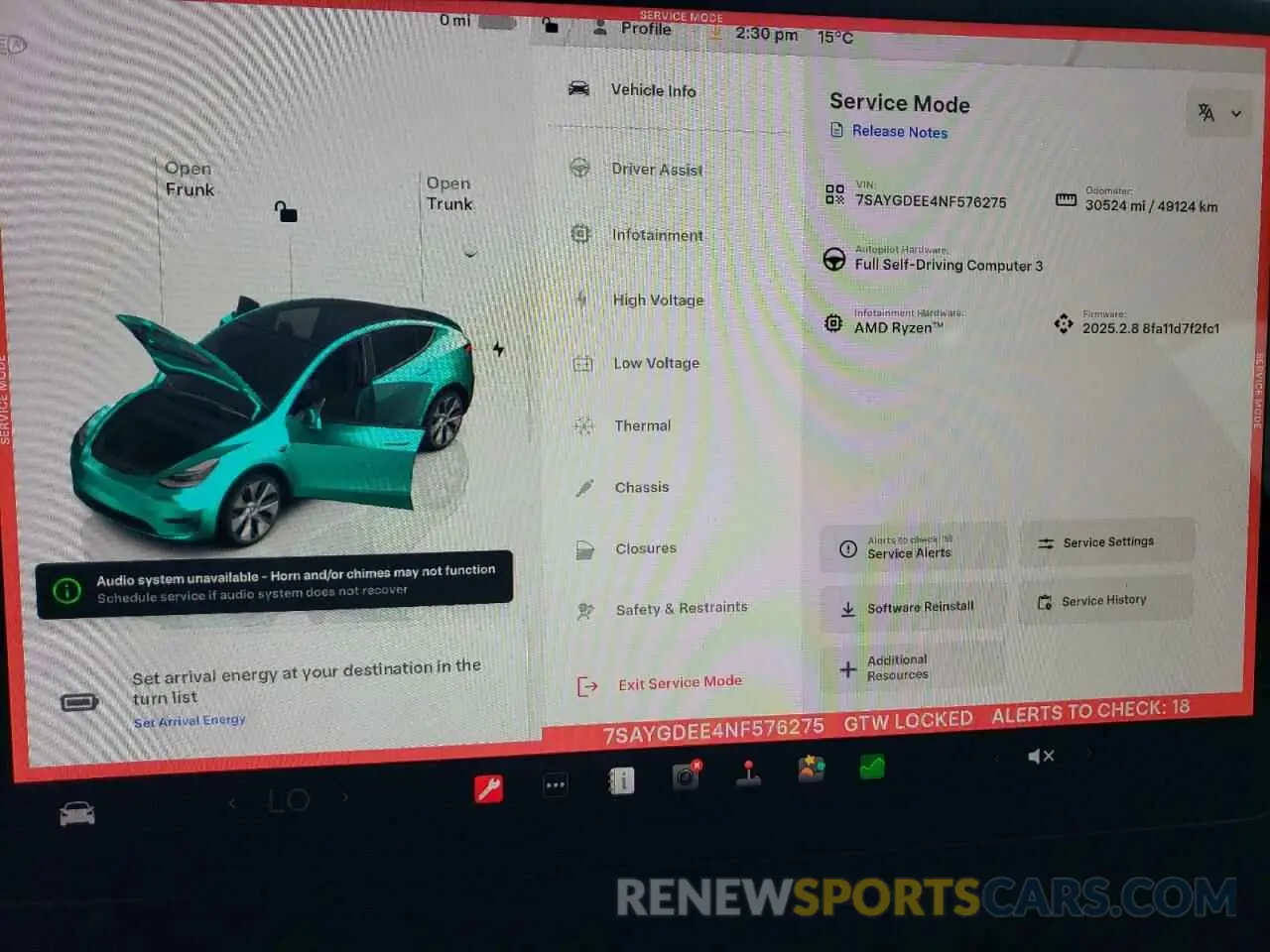 9 Photograph of a damaged car 7SAYGDEE4NF576275 TESLA MODEL Y 2022