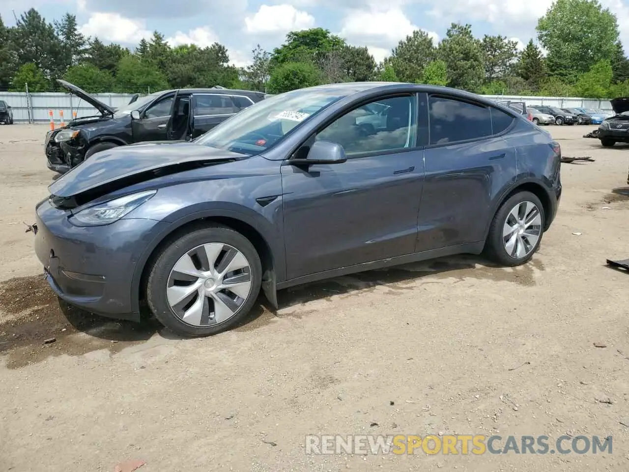 1 Photograph of a damaged car 7SAYGDEE5NA007772 TESLA MODEL Y 2022