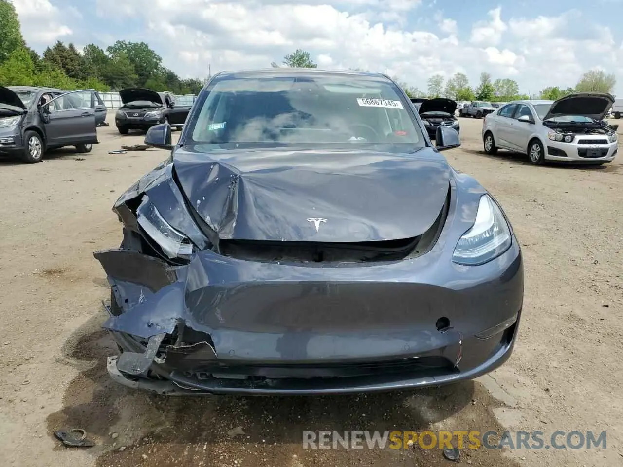5 Photograph of a damaged car 7SAYGDEE5NA007772 TESLA MODEL Y 2022