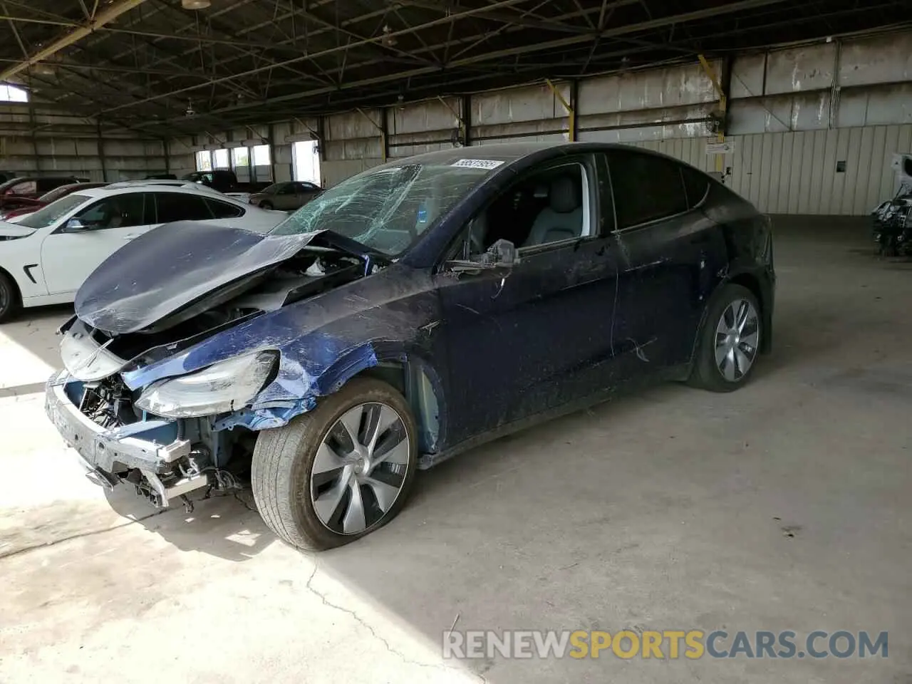 1 Photograph of a damaged car 7SAYGDEE5NA014737 TESLA MODEL Y 2022