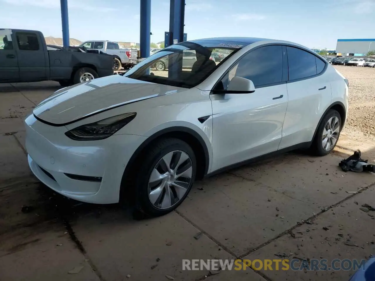 1 Photograph of a damaged car 7SAYGDEE5NA015841 TESLA MODEL Y 2022
