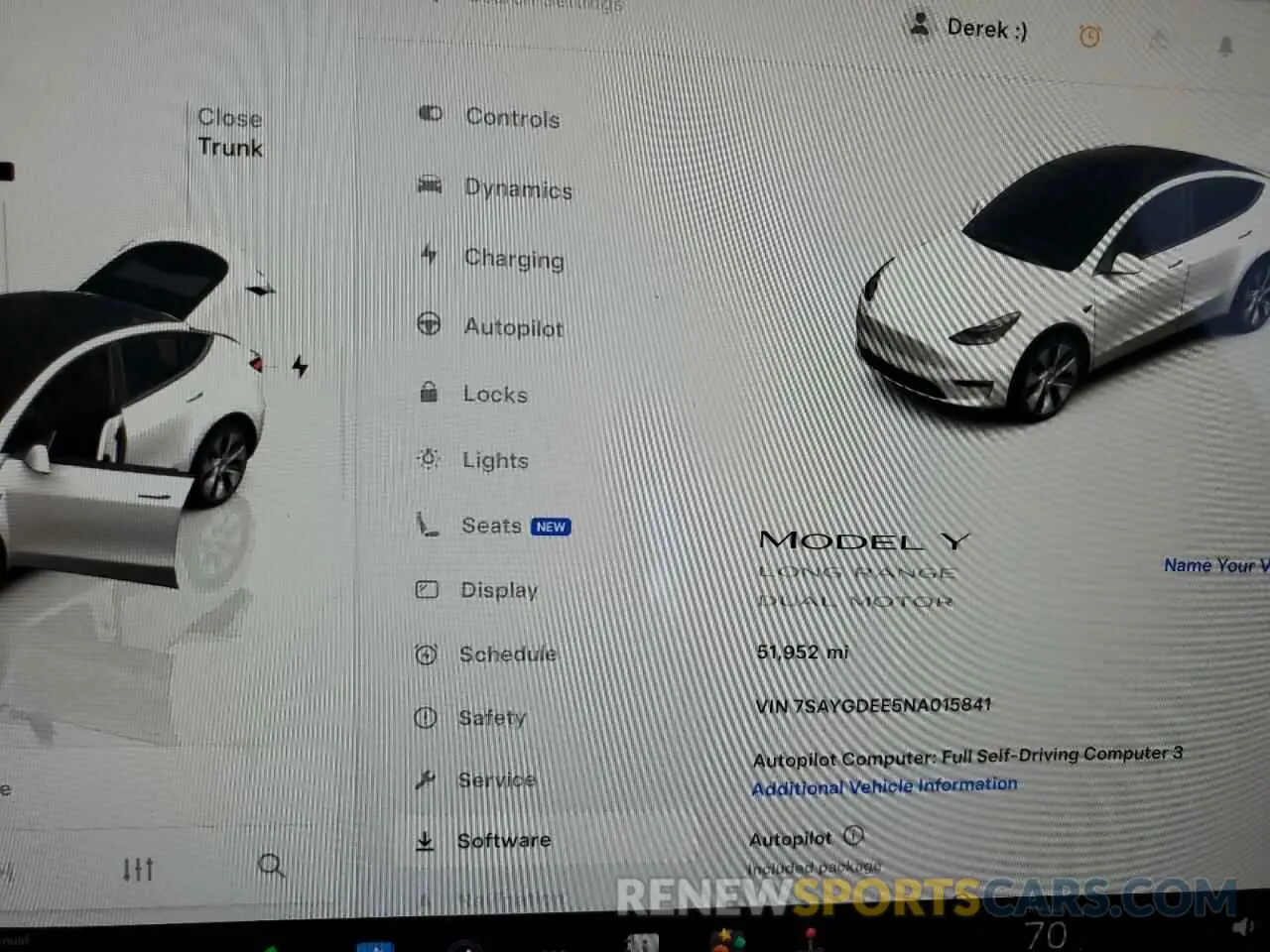 9 Photograph of a damaged car 7SAYGDEE5NA015841 TESLA MODEL Y 2022