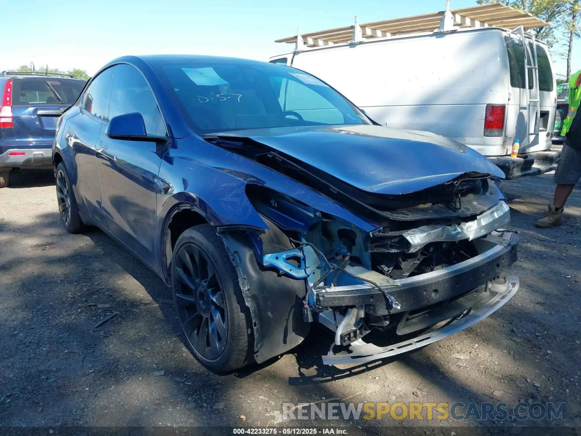1 Photograph of a damaged car 7SAYGDEE5NF314085 TESLA MODEL Y 2022
