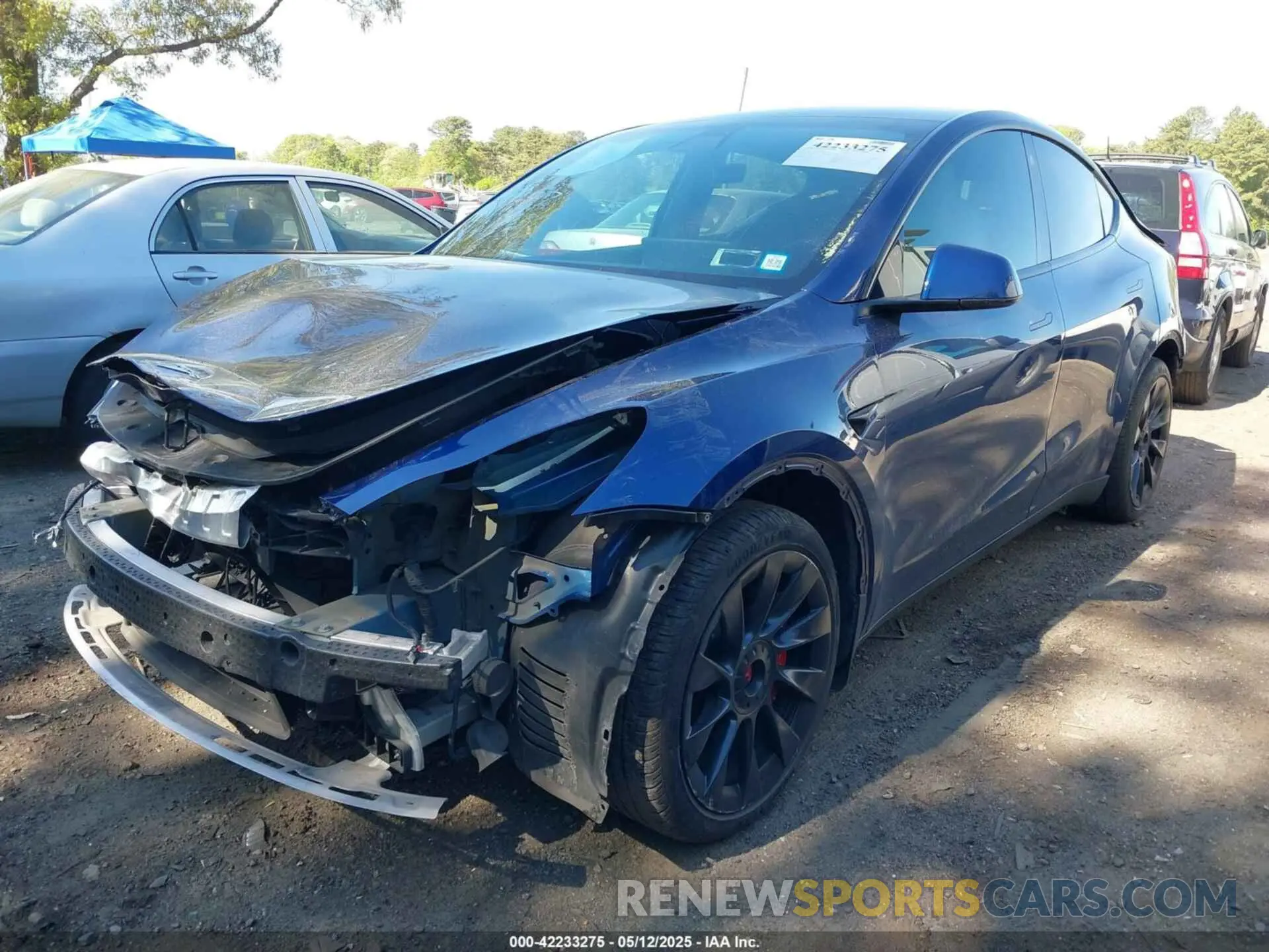 6 Photograph of a damaged car 7SAYGDEE5NF314085 TESLA MODEL Y 2022