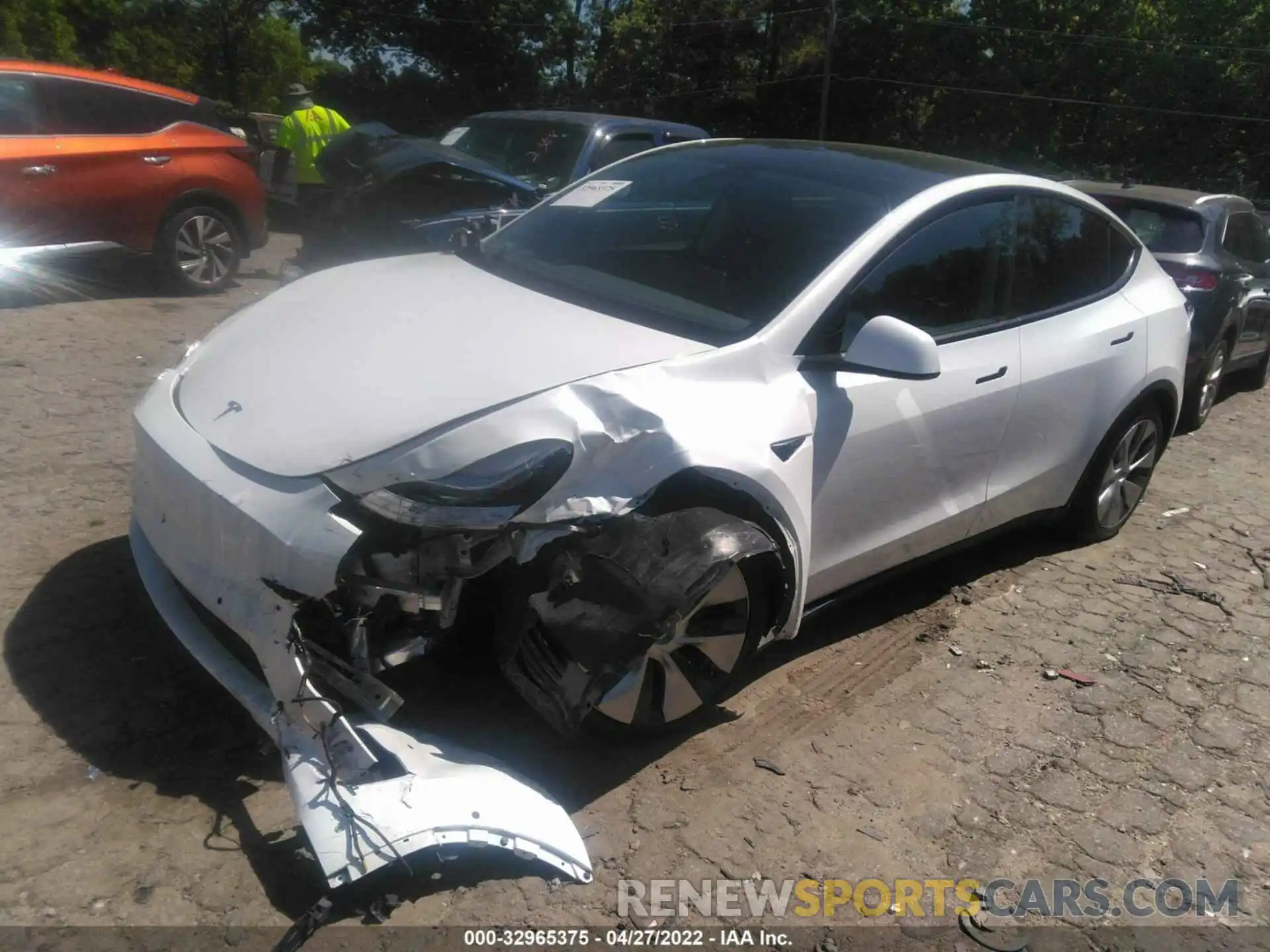 2 Photograph of a damaged car 7SAYGDEE5NF320534 TESLA MODEL Y 2022