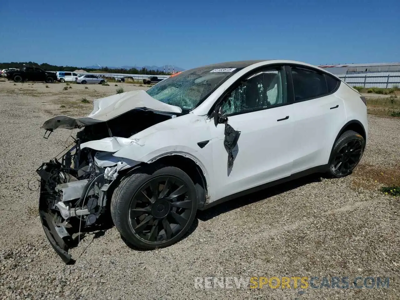 1 Photograph of a damaged car 7SAYGDEE5NF346700 TESLA MODEL Y 2022