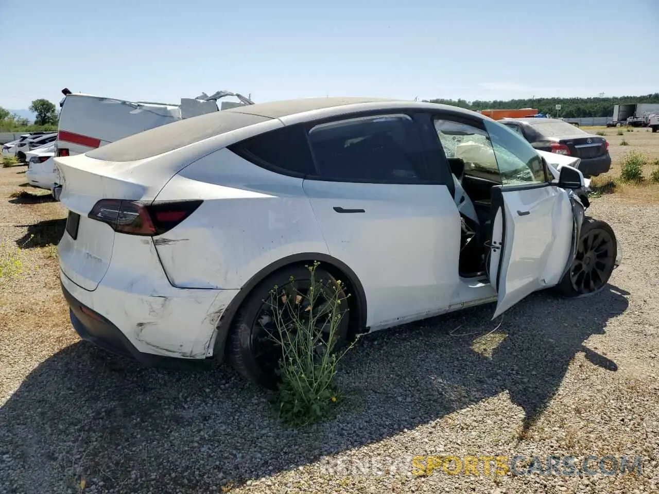 3 Photograph of a damaged car 7SAYGDEE5NF346700 TESLA MODEL Y 2022