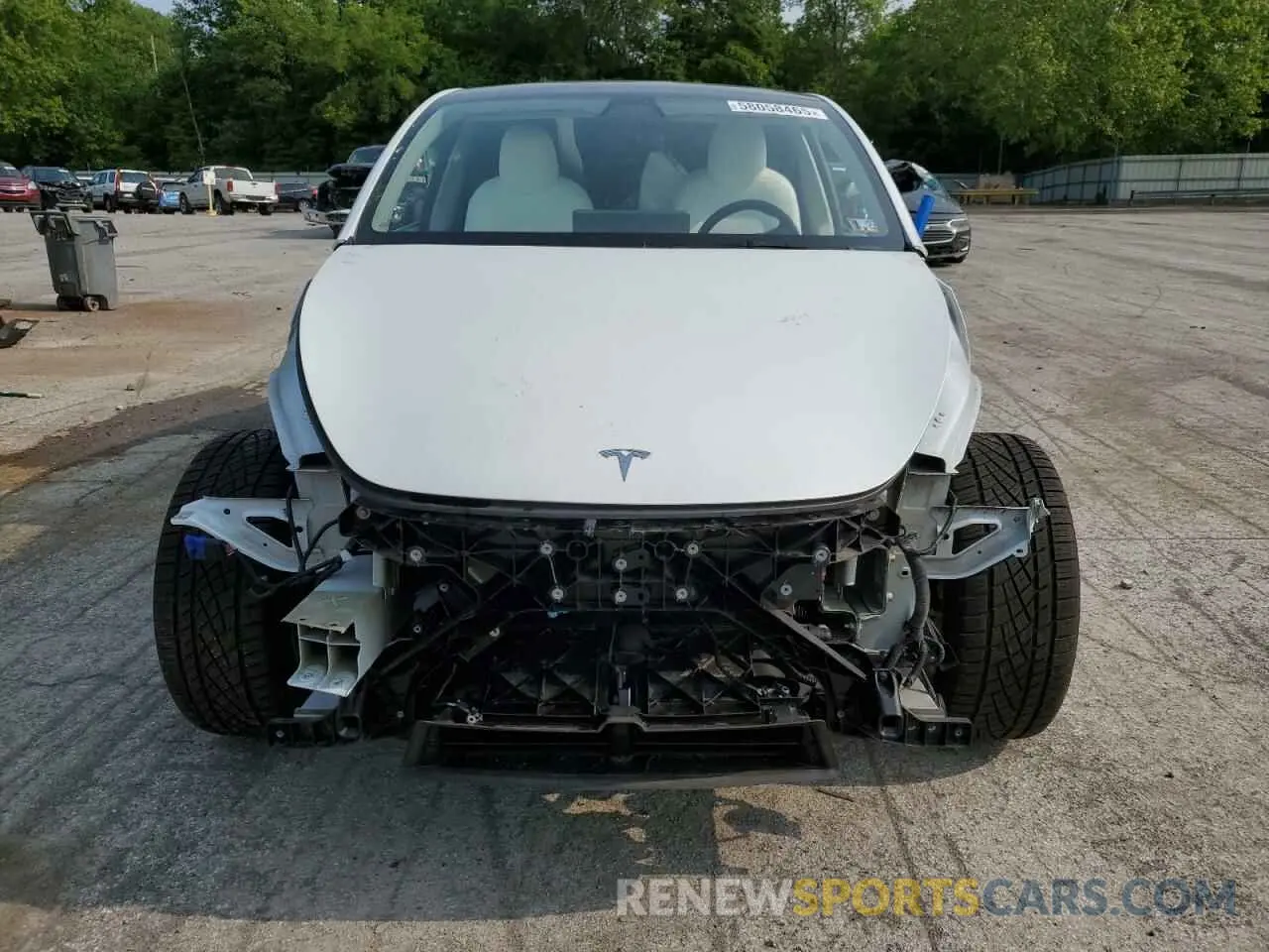 5 Photograph of a damaged car 7SAYGDEE5NF355624 TESLA MODEL Y 2022