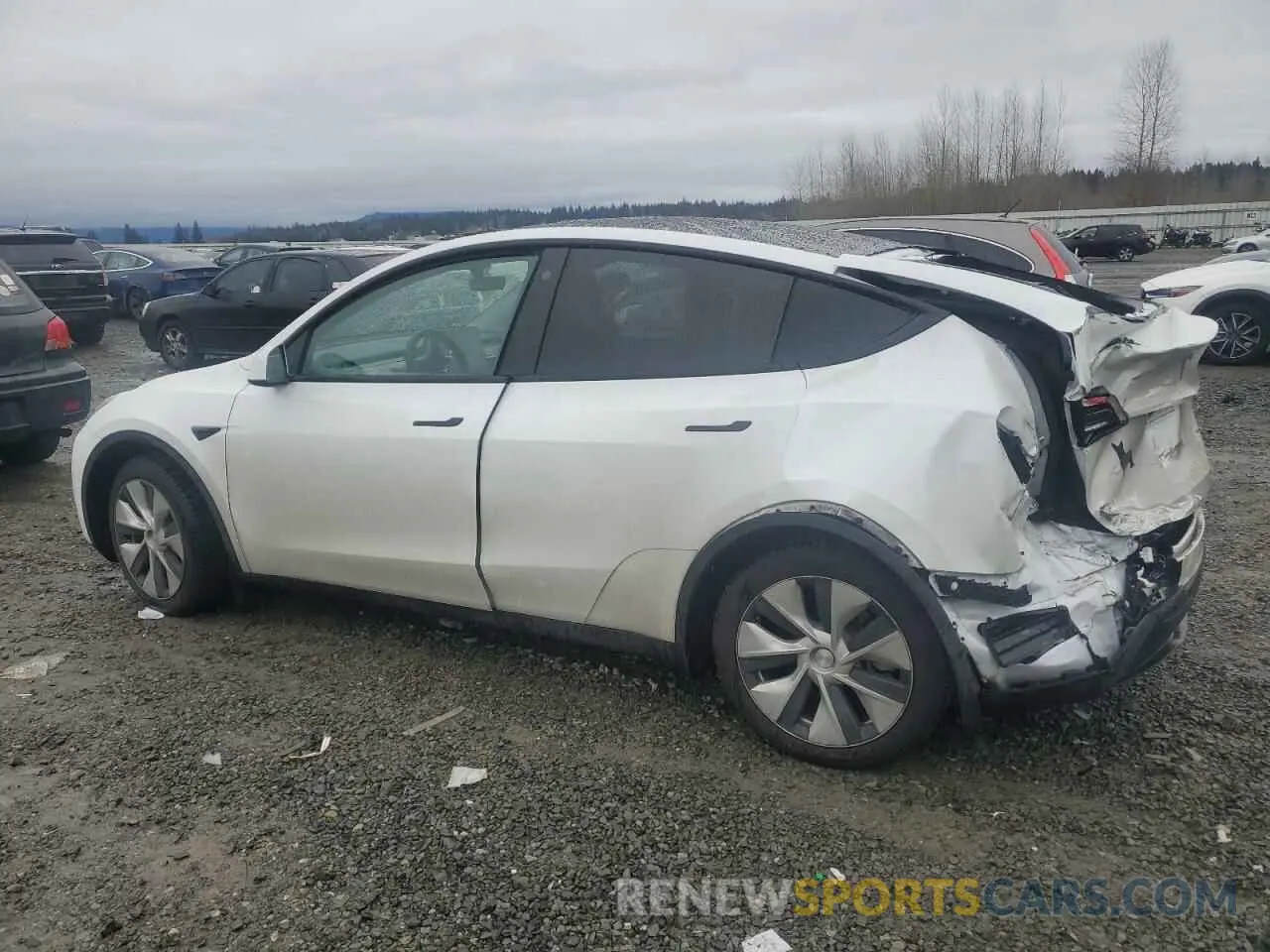 2 Photograph of a damaged car 7SAYGDEE5NF356076 TESLA MODEL Y 2022