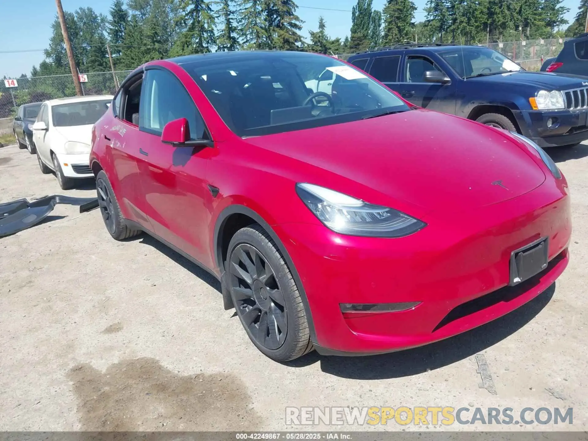 1 Photograph of a damaged car 7SAYGDEE5NF365697 TESLA MODEL Y 2022