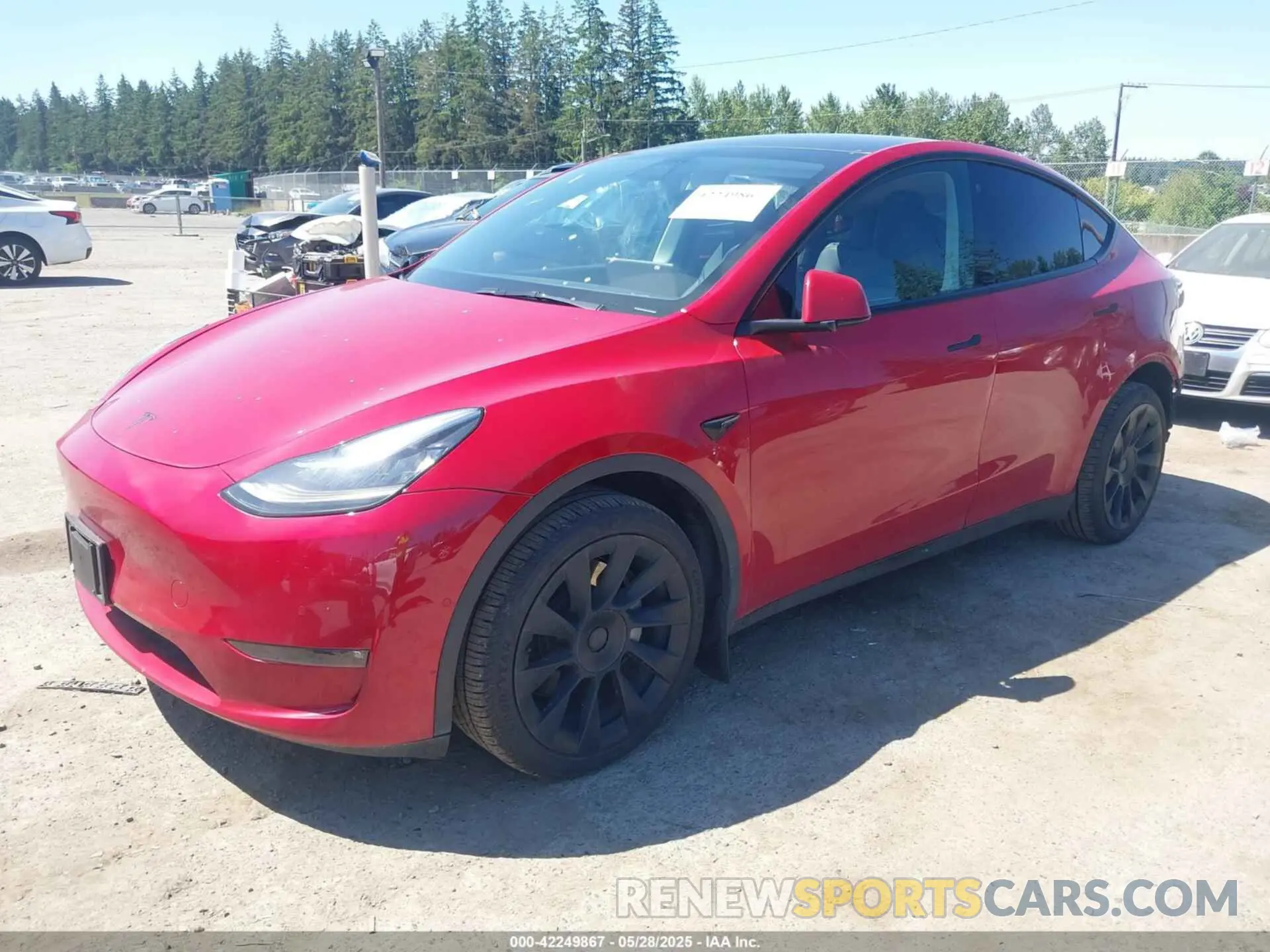 2 Photograph of a damaged car 7SAYGDEE5NF365697 TESLA MODEL Y 2022