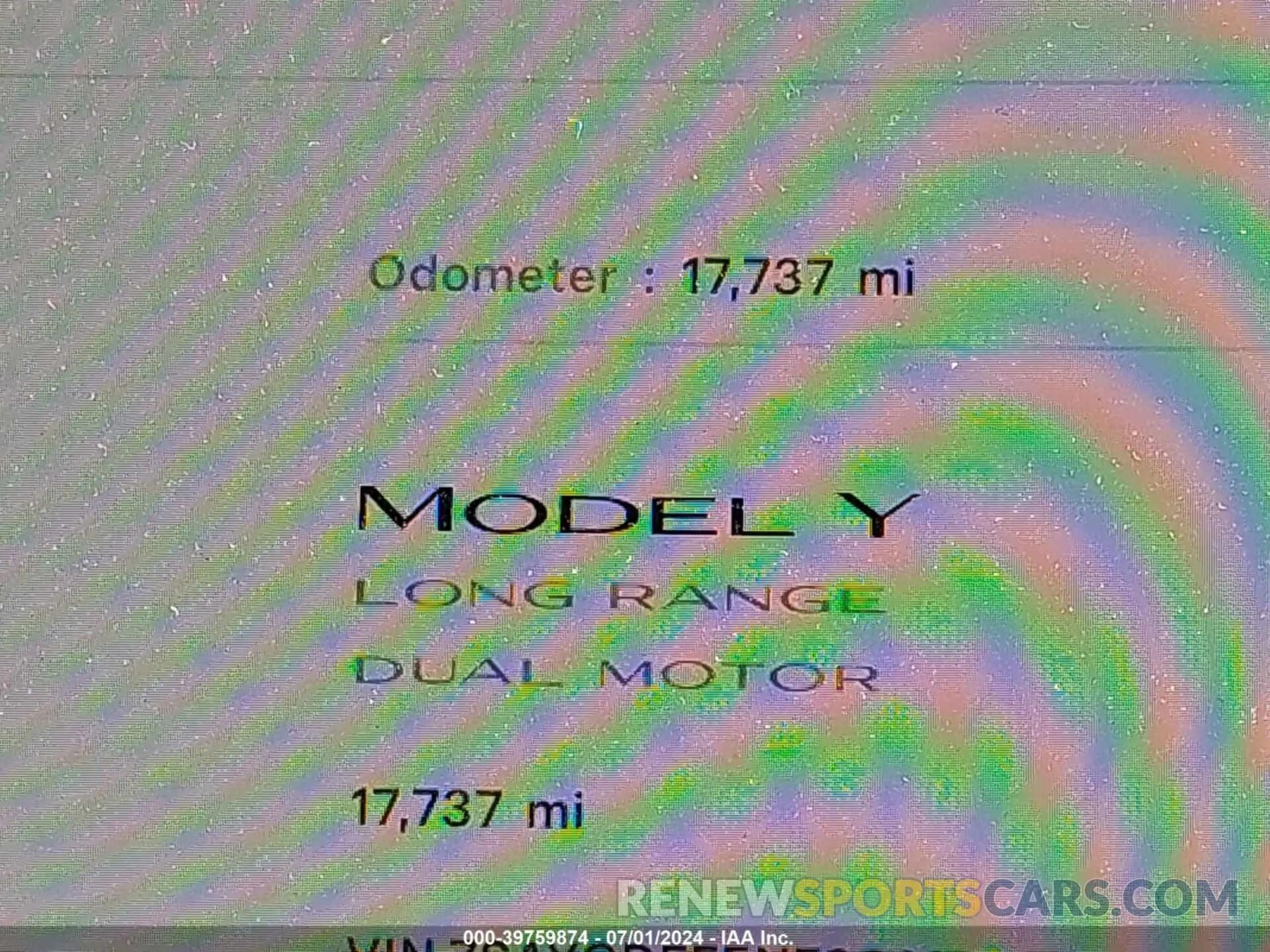 15 Photograph of a damaged car 7SAYGDEE5NF366199 TESLA MODEL Y 2022