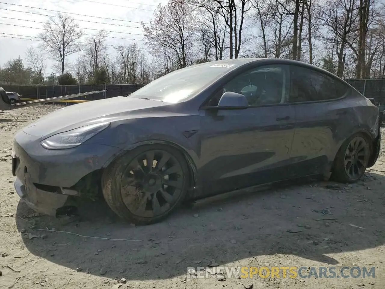 1 Photograph of a damaged car 7SAYGDEE5NF366493 TESLA MODEL Y 2022