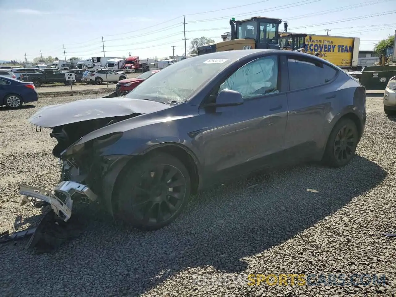 1 Photograph of a damaged car 7SAYGDEE5NF367885 TESLA MODEL Y 2022