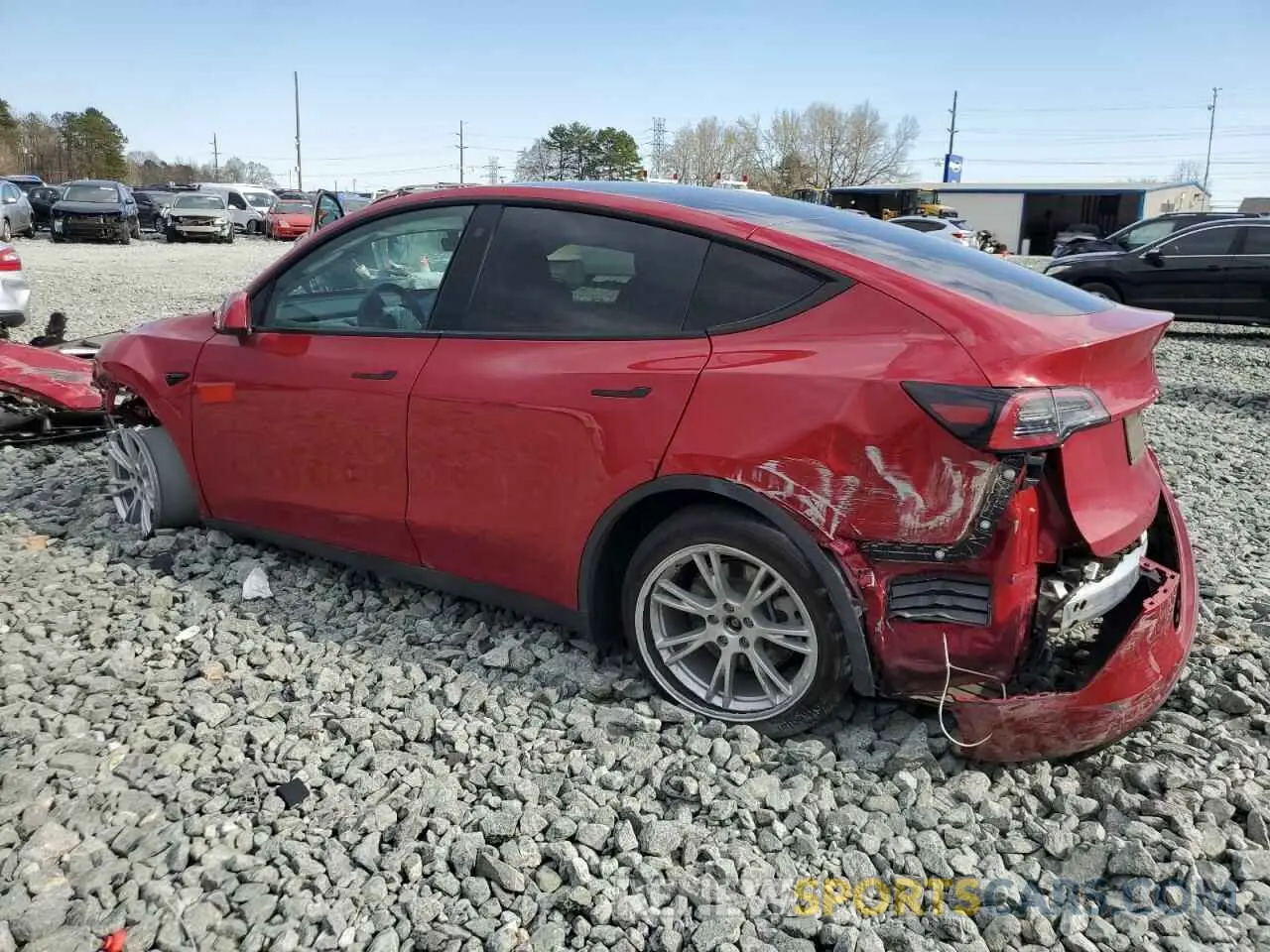 2 Photograph of a damaged car 7SAYGDEE5NF387781 TESLA MODEL Y 2022