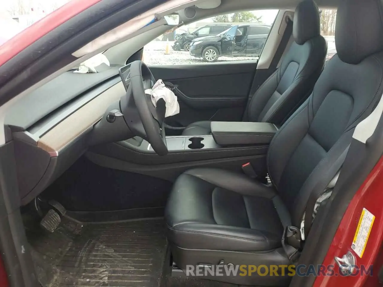 7 Photograph of a damaged car 7SAYGDEE5NF387781 TESLA MODEL Y 2022