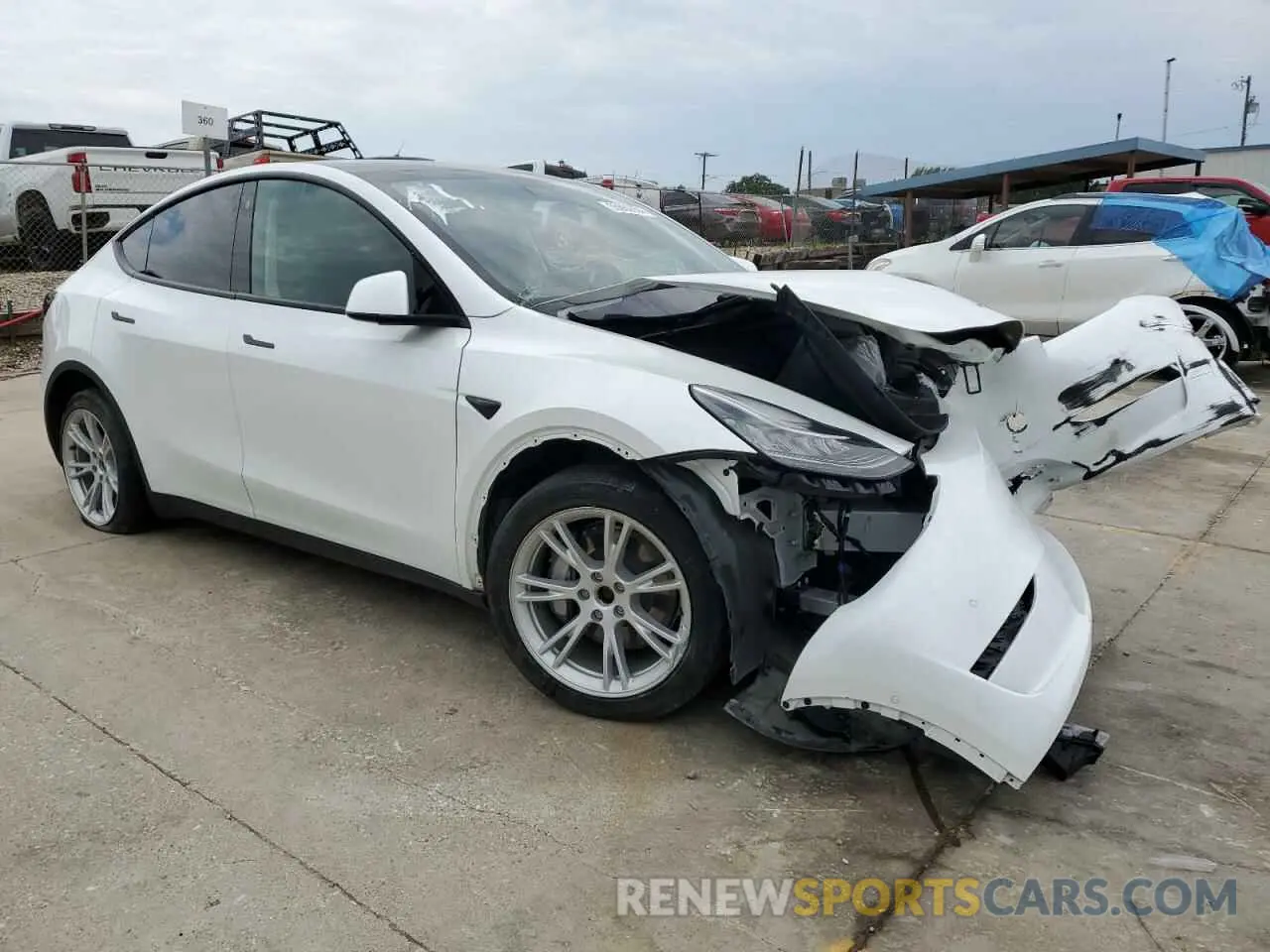 4 Photograph of a damaged car 7SAYGDEE5NF387814 TESLA MODEL Y 2022