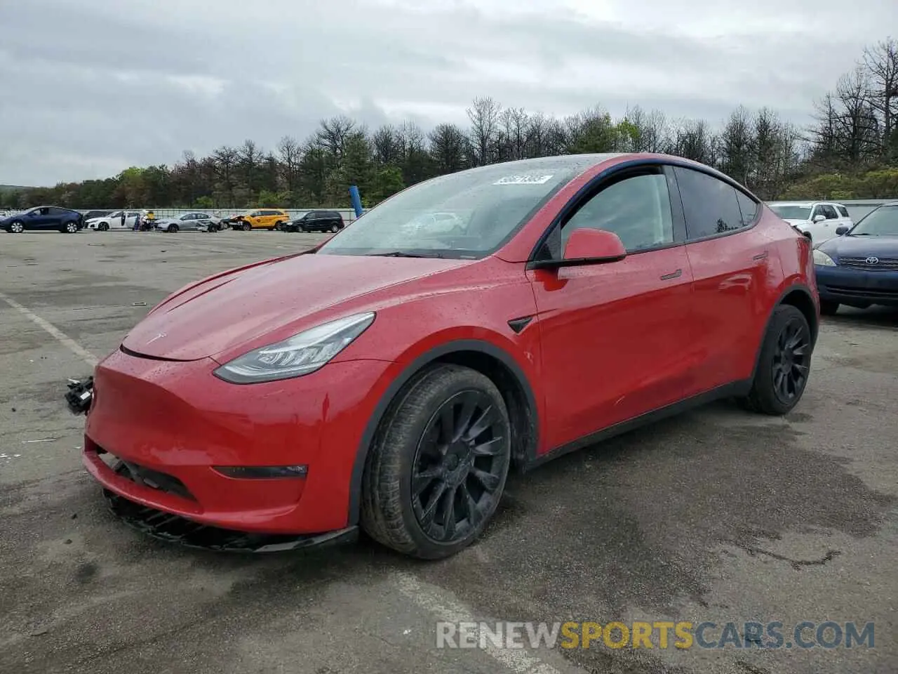 1 Photograph of a damaged car 7SAYGDEE5NF388428 TESLA MODEL Y 2022
