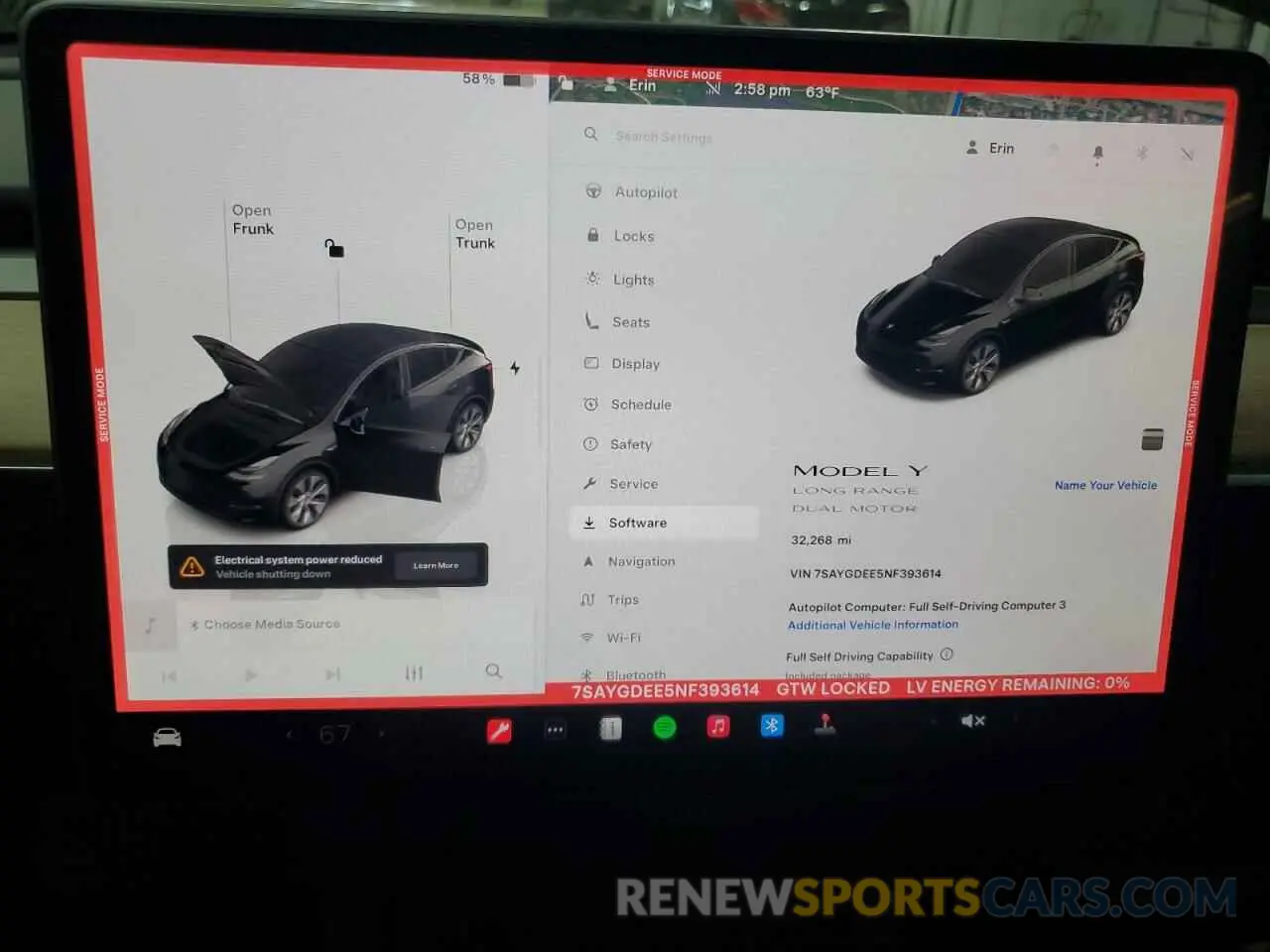 9 Photograph of a damaged car 7SAYGDEE5NF393614 TESLA MODEL Y 2022