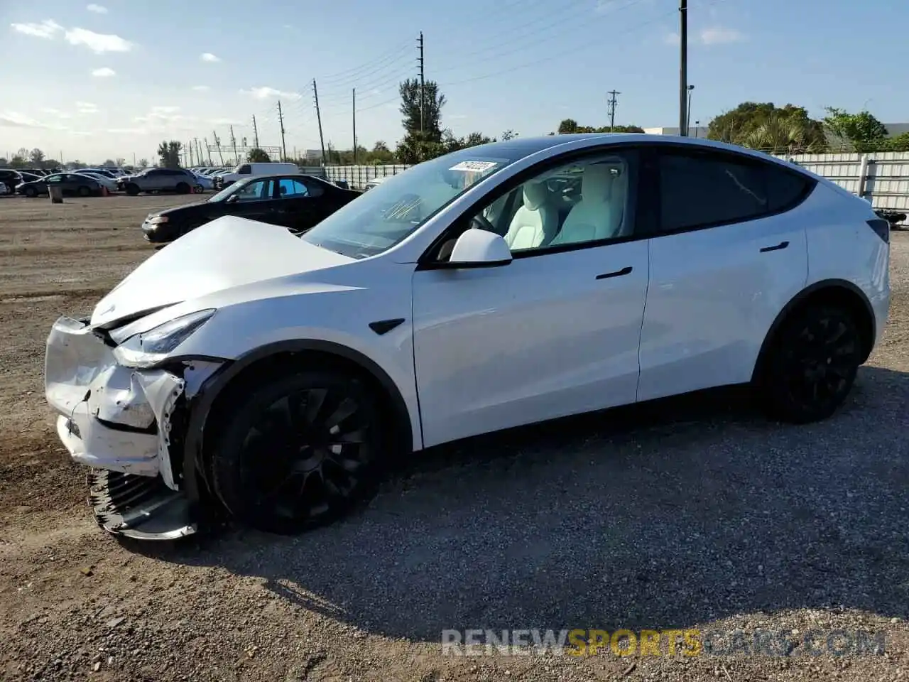 1 Photograph of a damaged car 7SAYGDEE5NF446263 TESLA MODEL Y 2022