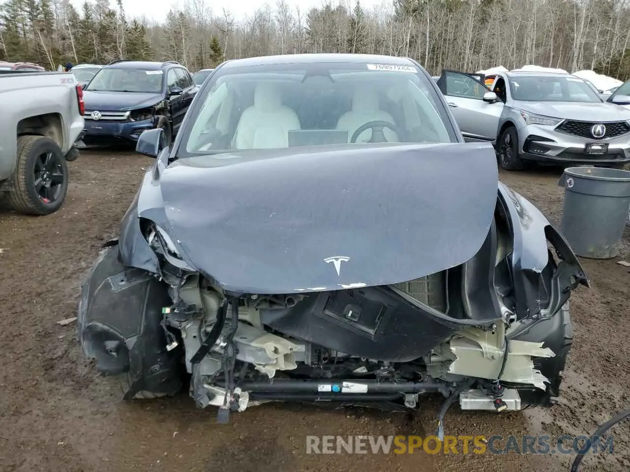 5 Photograph of a damaged car 7SAYGDEE5NF535525 TESLA MODEL Y 2022