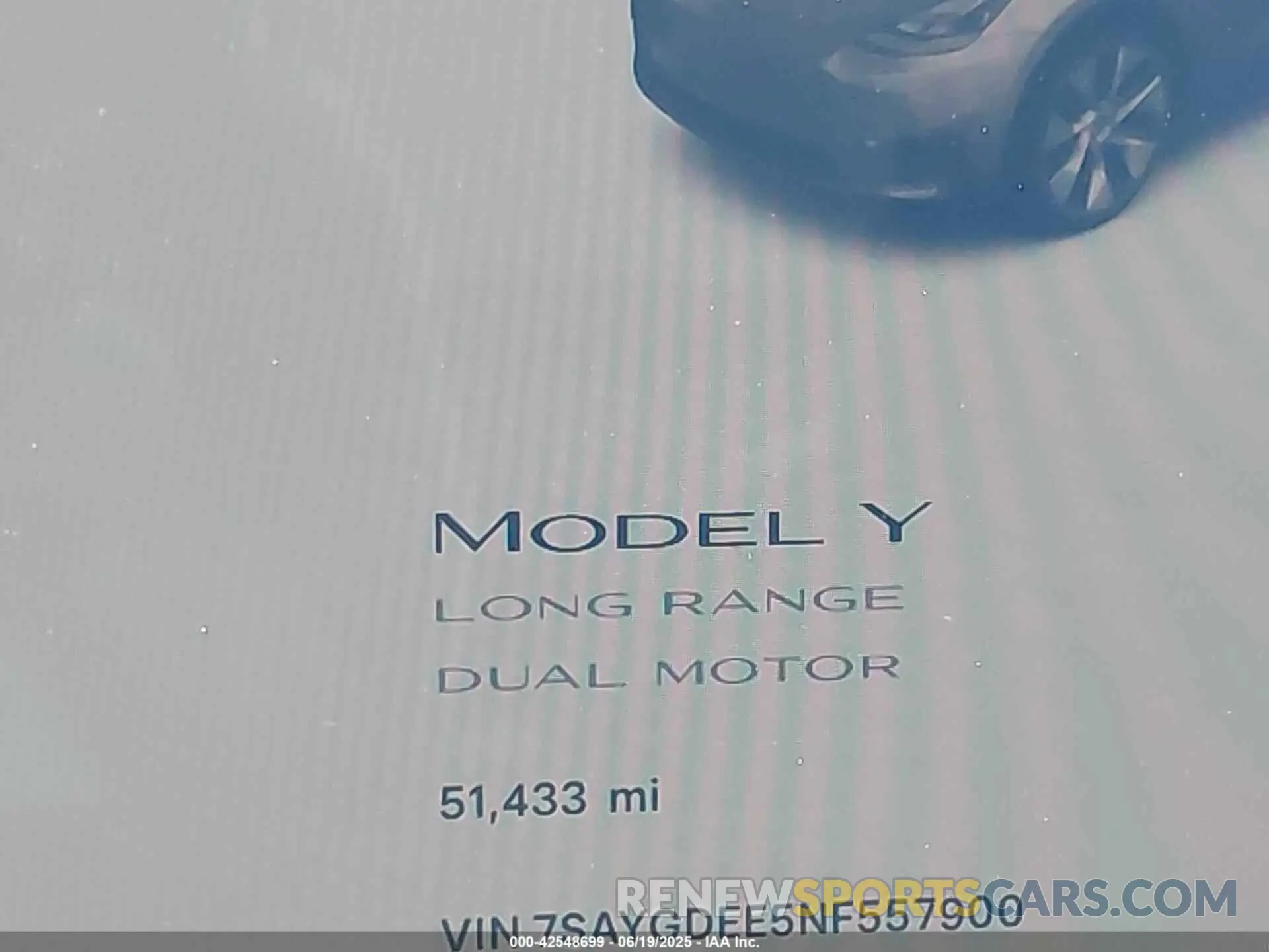 14 Photograph of a damaged car 7SAYGDEE5NF557900 TESLA MODEL Y 2022