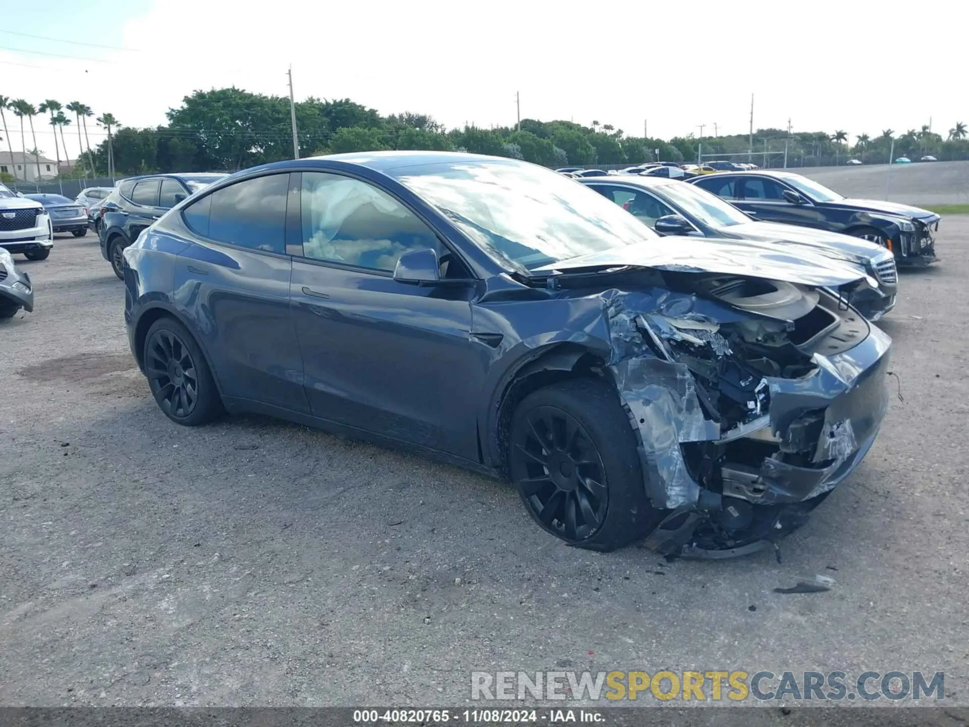 1 Photograph of a damaged car 7SAYGDEE6NA003715 TESLA MODEL Y 2022
