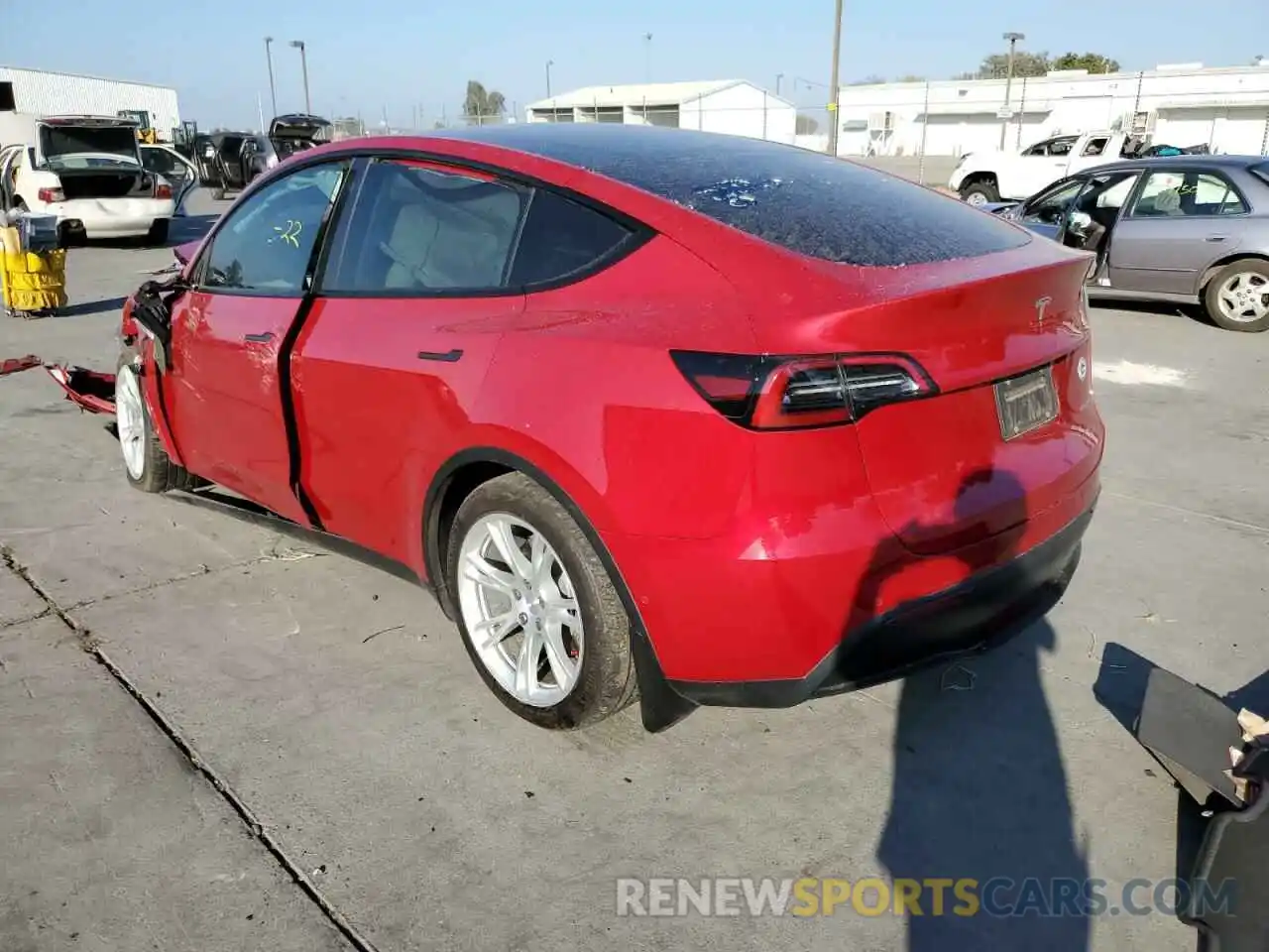 3 Photograph of a damaged car 7SAYGDEE6NF317559 TESLA MODEL Y 2022