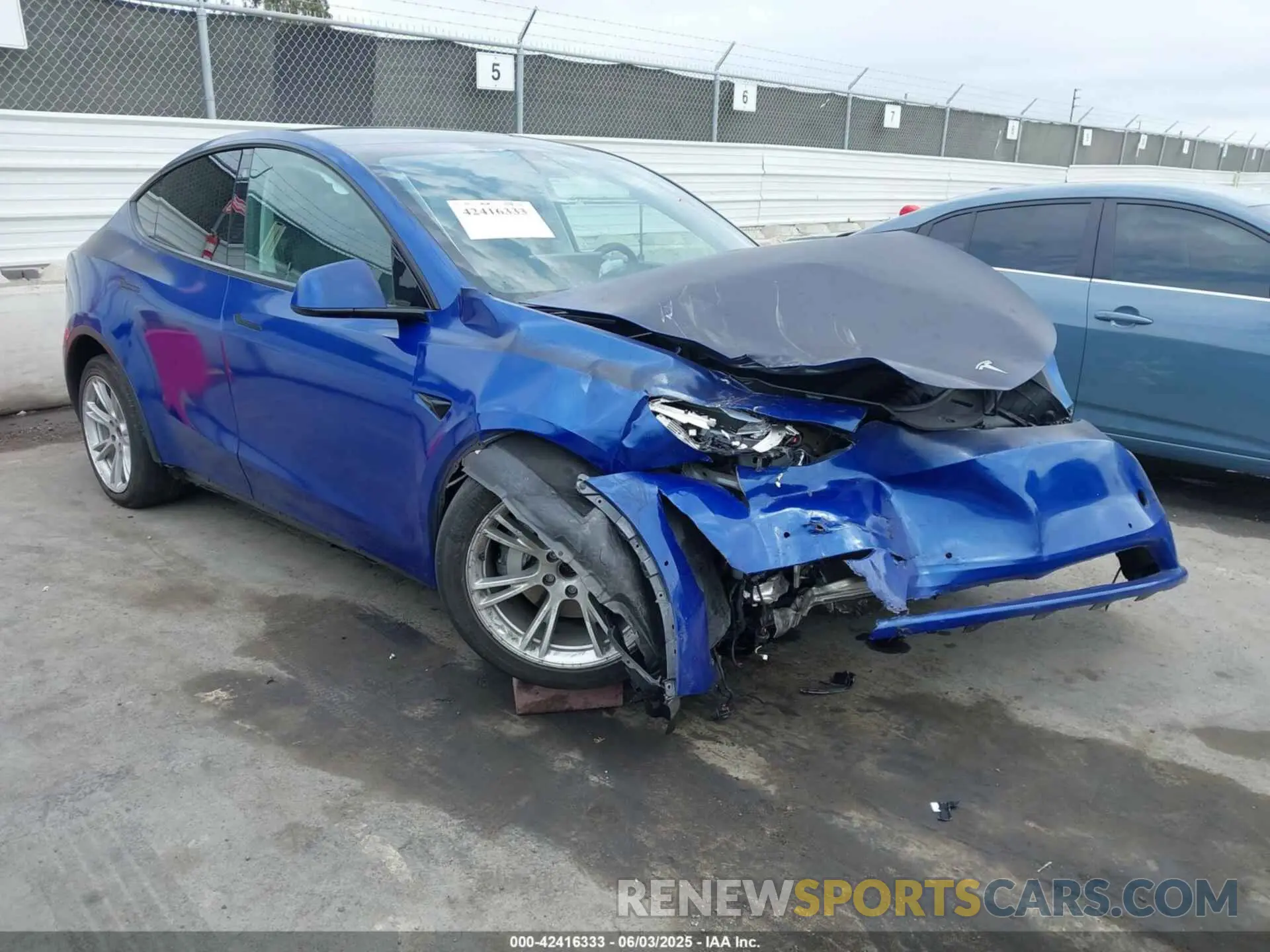 1 Photograph of a damaged car 7SAYGDEE6NF331199 TESLA MODEL Y 2022