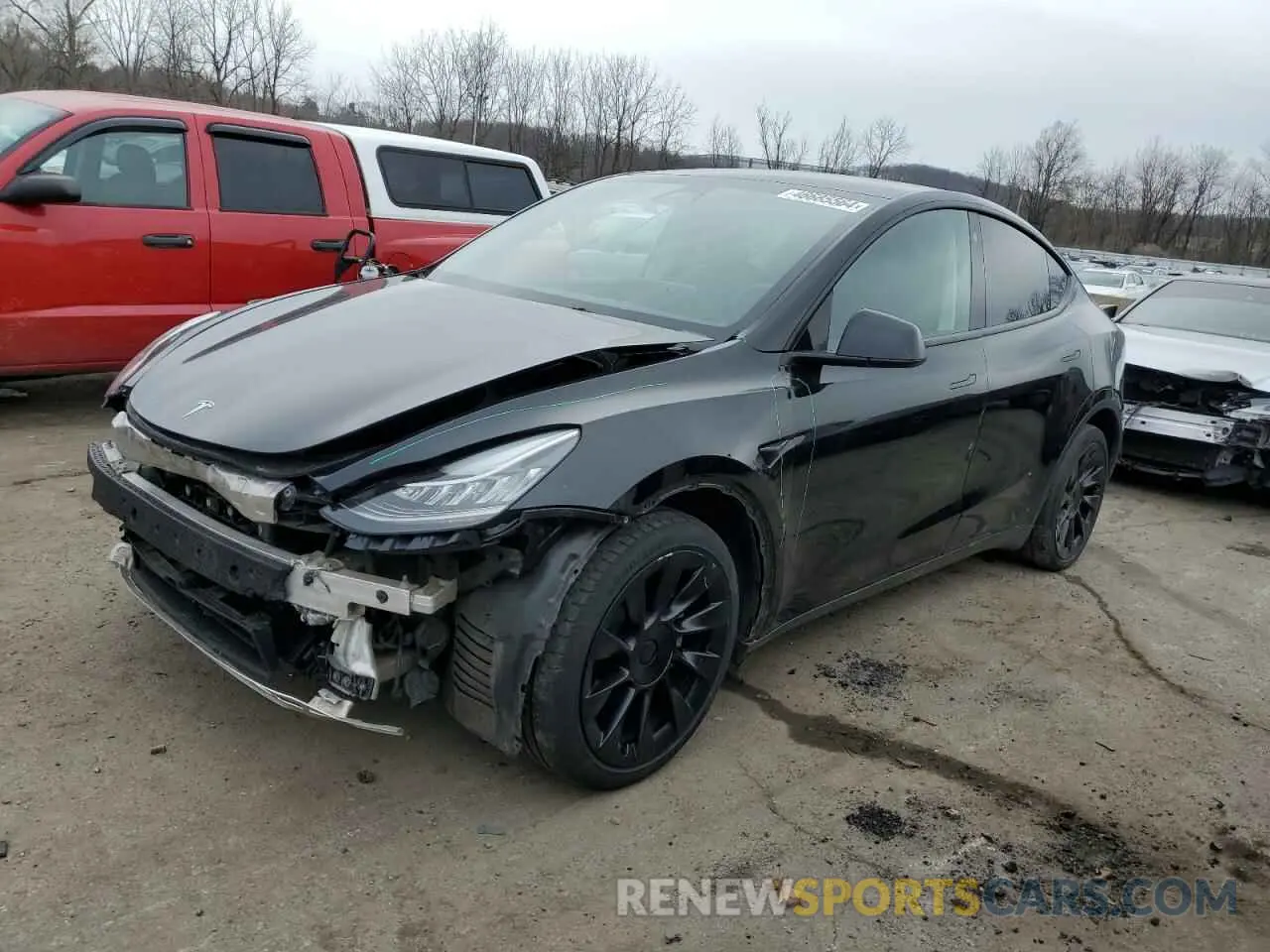 1 Photograph of a damaged car 7SAYGDEE6NF337133 TESLA MODEL Y 2022