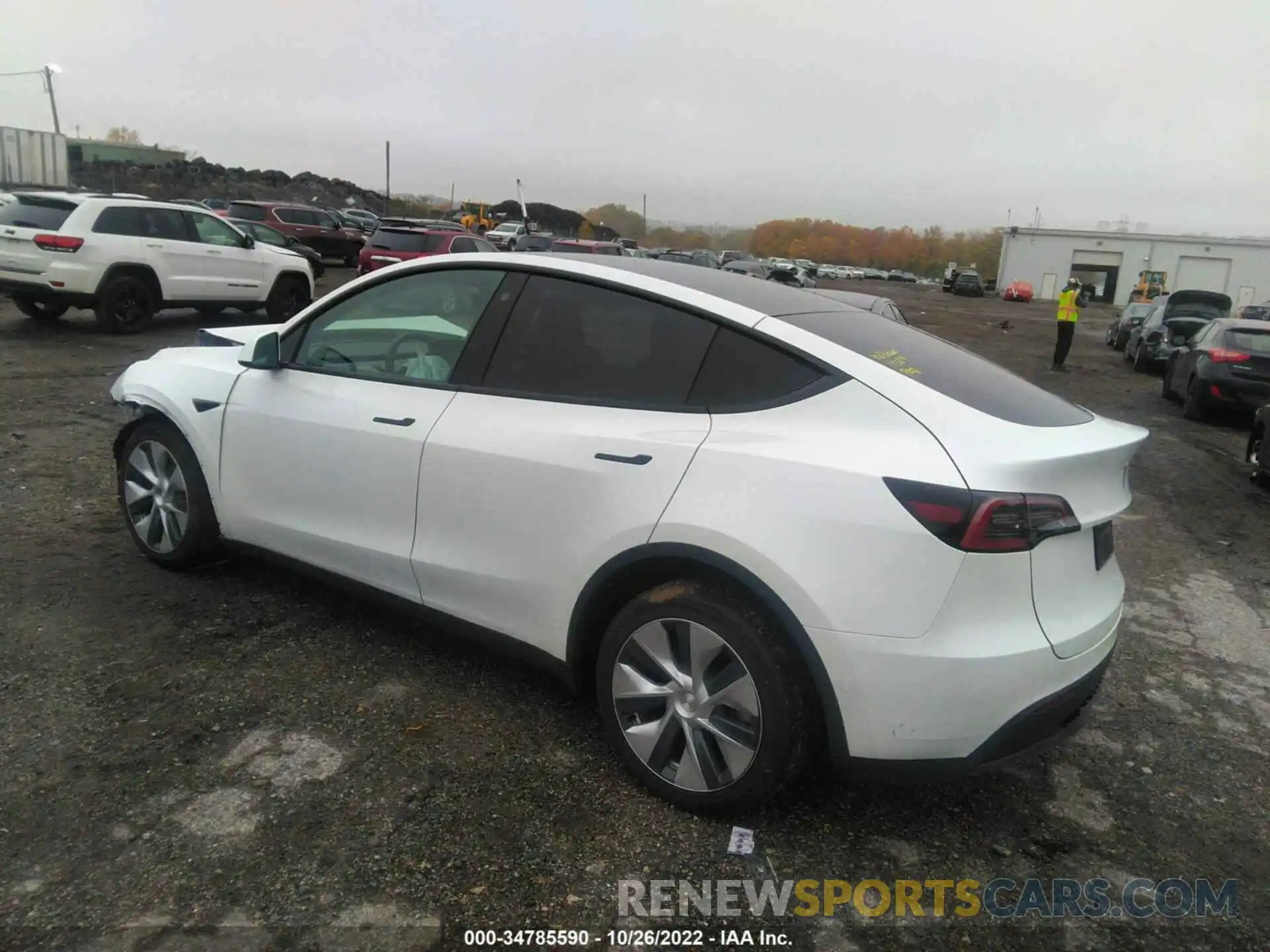 3 Photograph of a damaged car 7SAYGDEE6NF366745 TESLA MODEL Y 2022