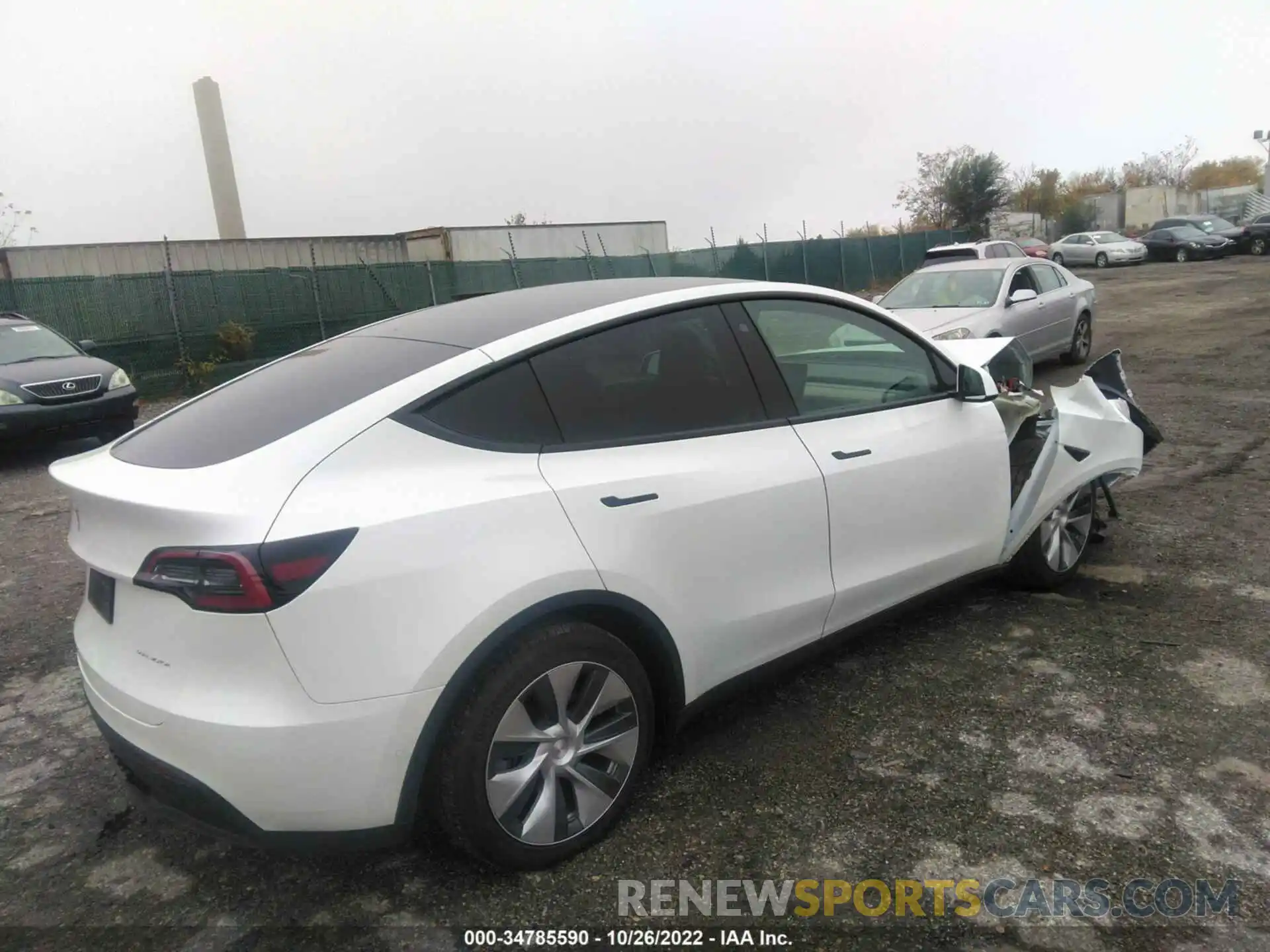 4 Photograph of a damaged car 7SAYGDEE6NF366745 TESLA MODEL Y 2022