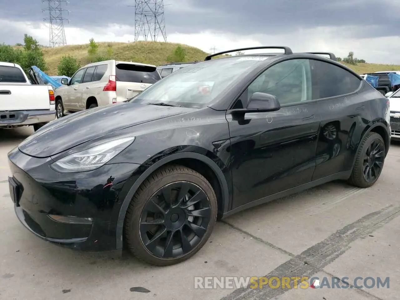 1 Photograph of a damaged car 7SAYGDEE6NF367507 TESLA MODEL Y 2022