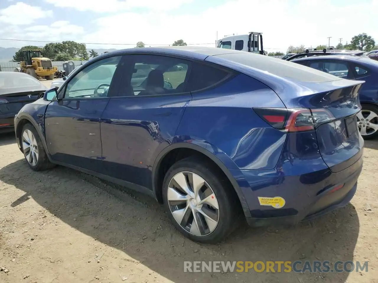 2 Photograph of a damaged car 7SAYGDEE6NF369354 TESLA MODEL Y 2022