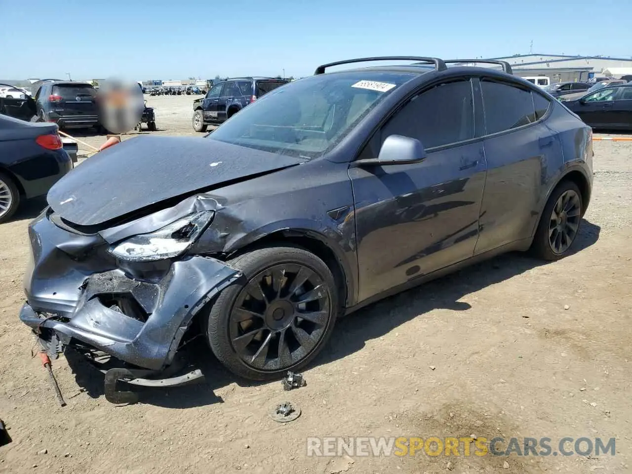 1 Photograph of a damaged car 7SAYGDEE6NF385036 TESLA MODEL Y 2022