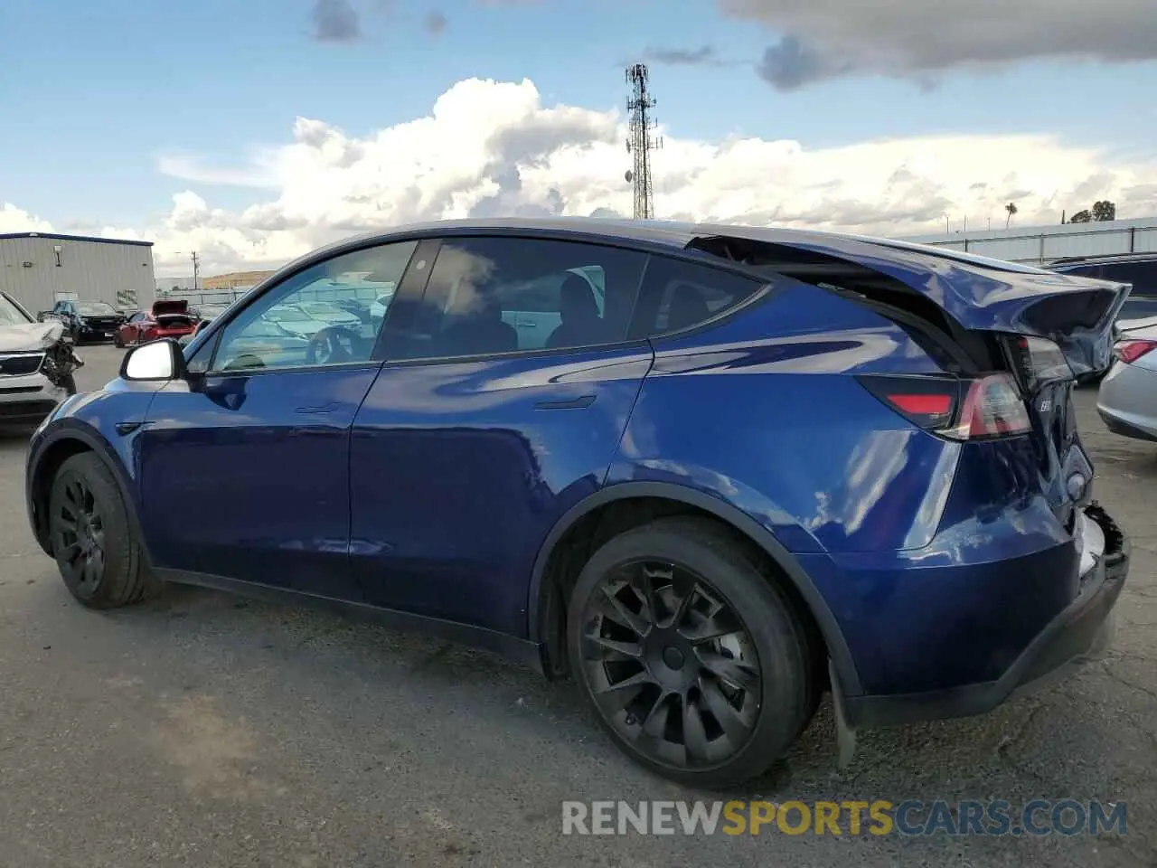 2 Photograph of a damaged car 7SAYGDEE6NF386736 TESLA MODEL Y 2022