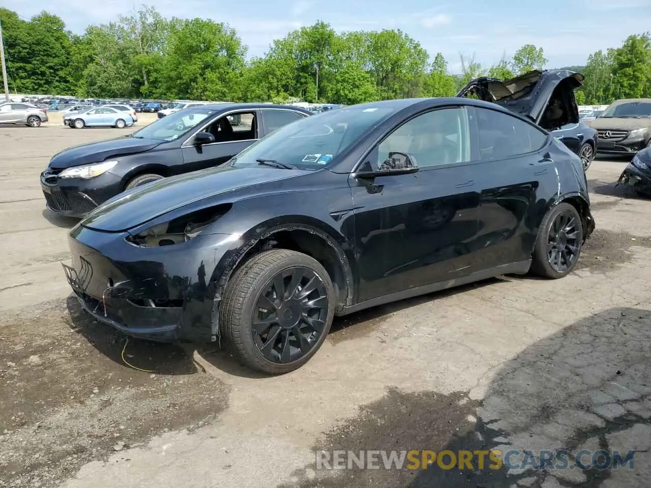 1 Photograph of a damaged car 7SAYGDEE6NF386753 TESLA MODEL Y 2022